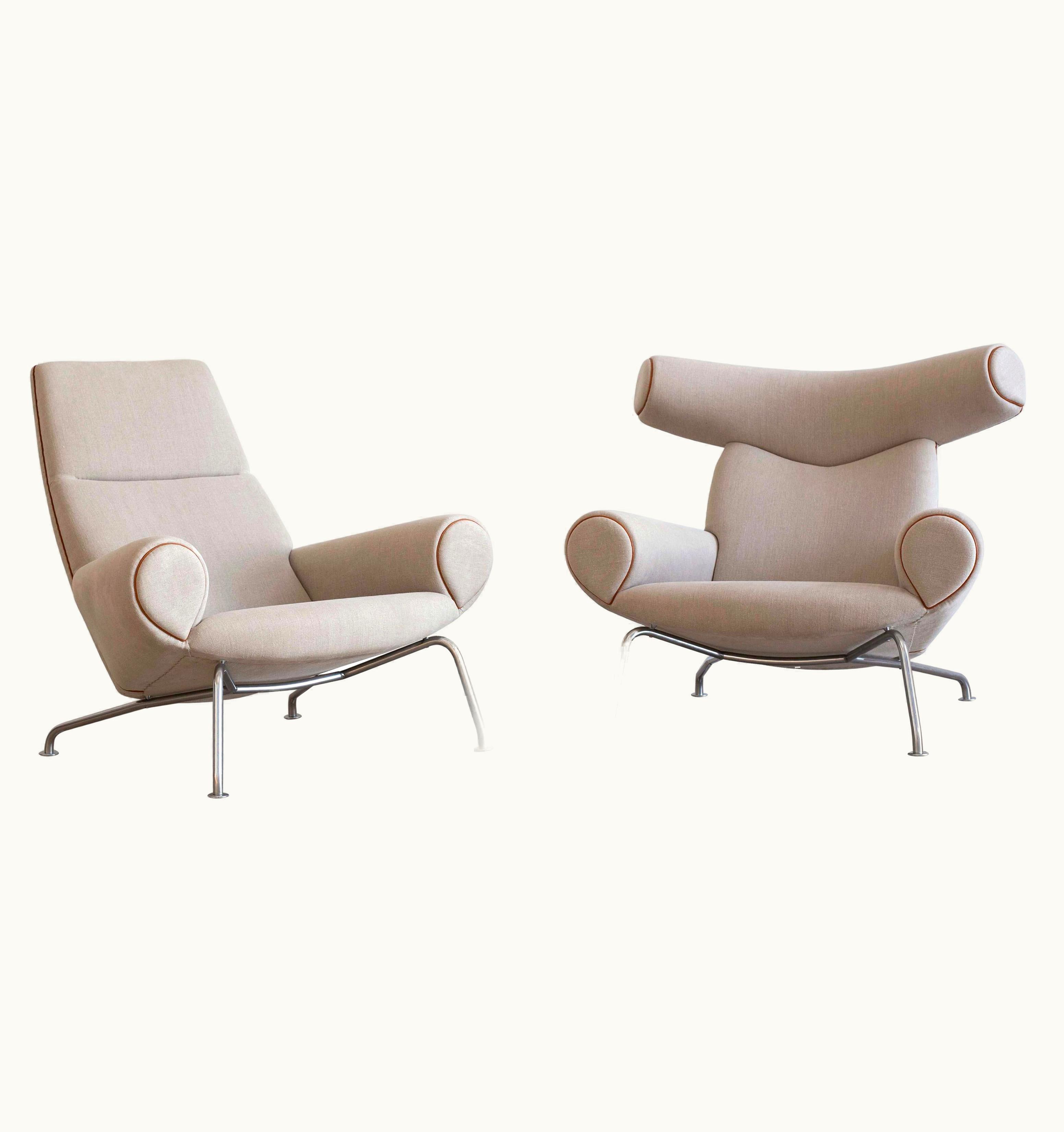 Hans J. Wegner Hans J. Wegner Pair Of Hans J. Wegner Ox Chairs, Edition AP Stolen, 1960