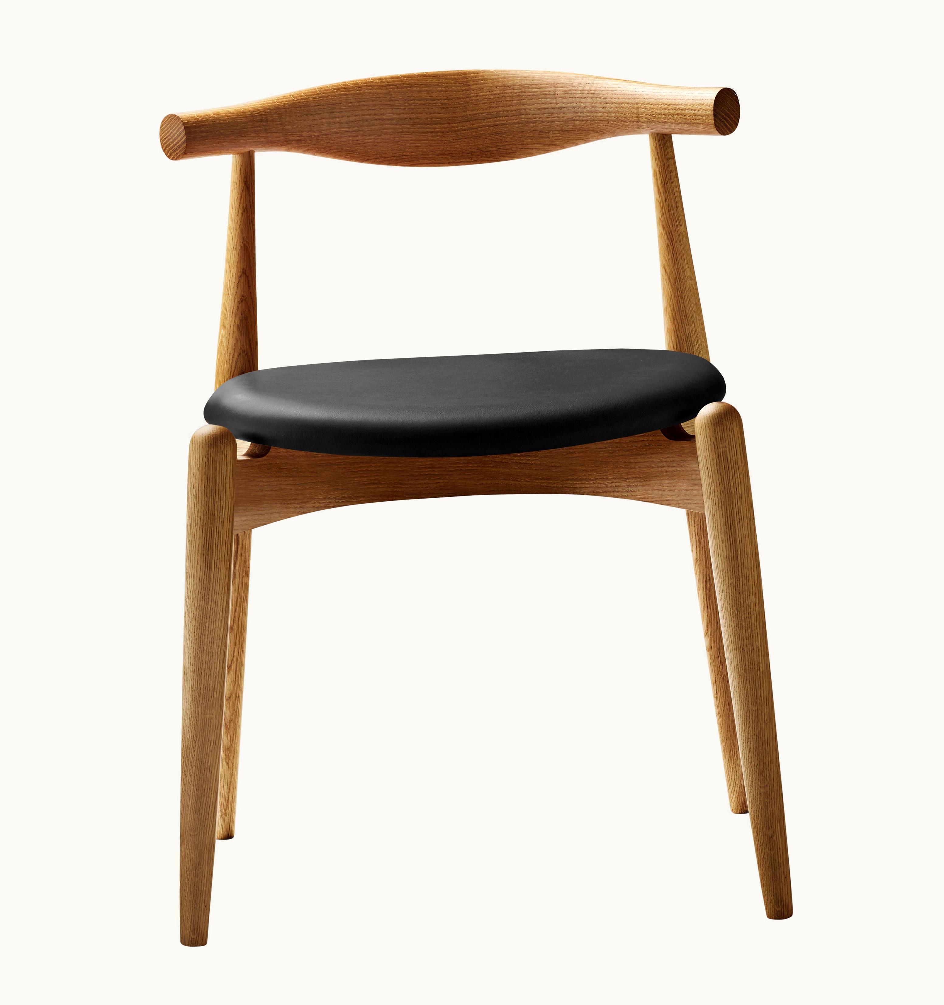 Hans J. Wegner Hans J. Wegner CH20 Elbow Chair In Oiled Oak With Thor 301 Leather Seat By Hans J. Wegner