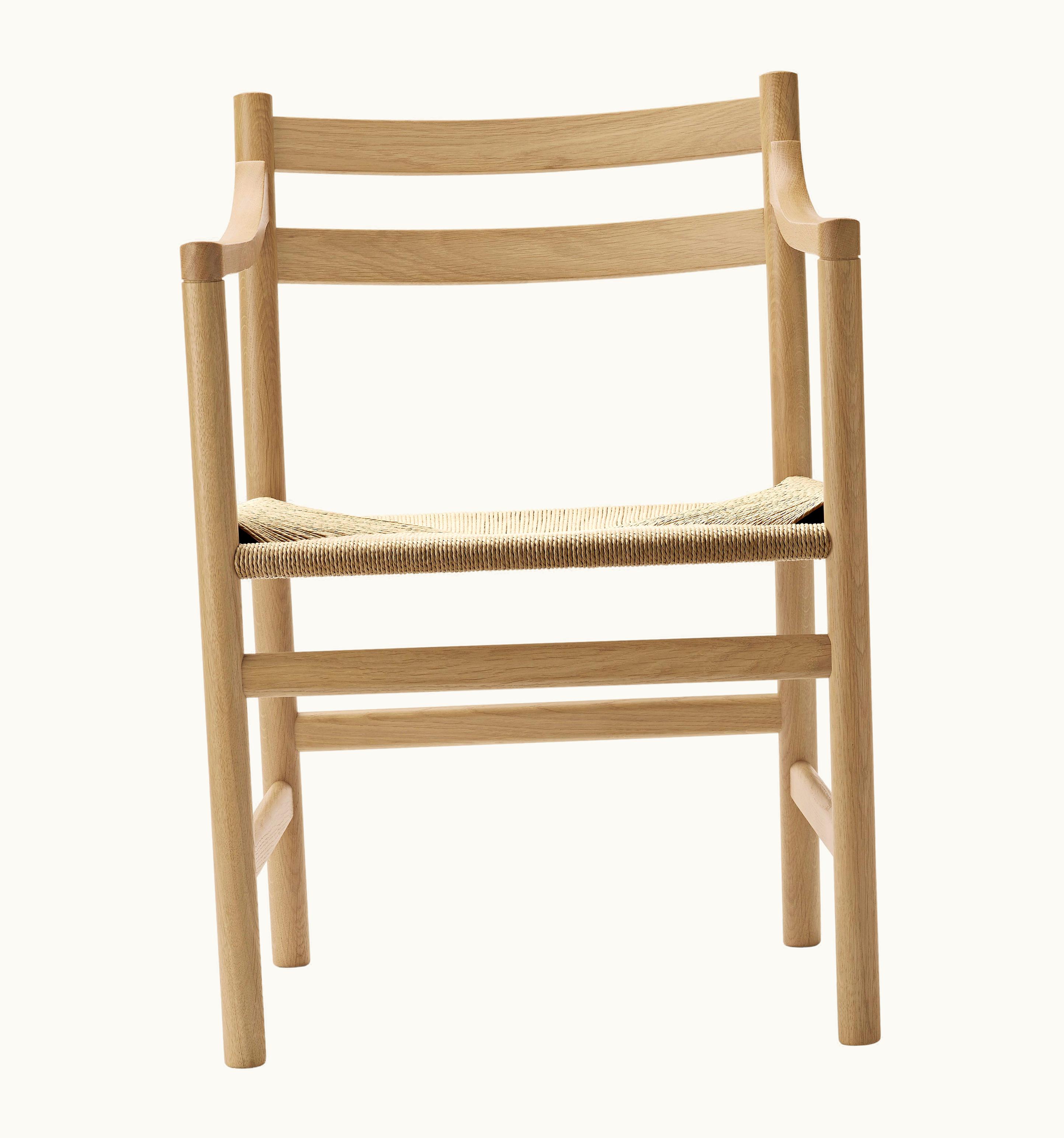 Hans J. Wegner Hans J. Wegner CH46 Dining Chair In Oak Soap With Natural Papercord Seat By Hans J. Wegner