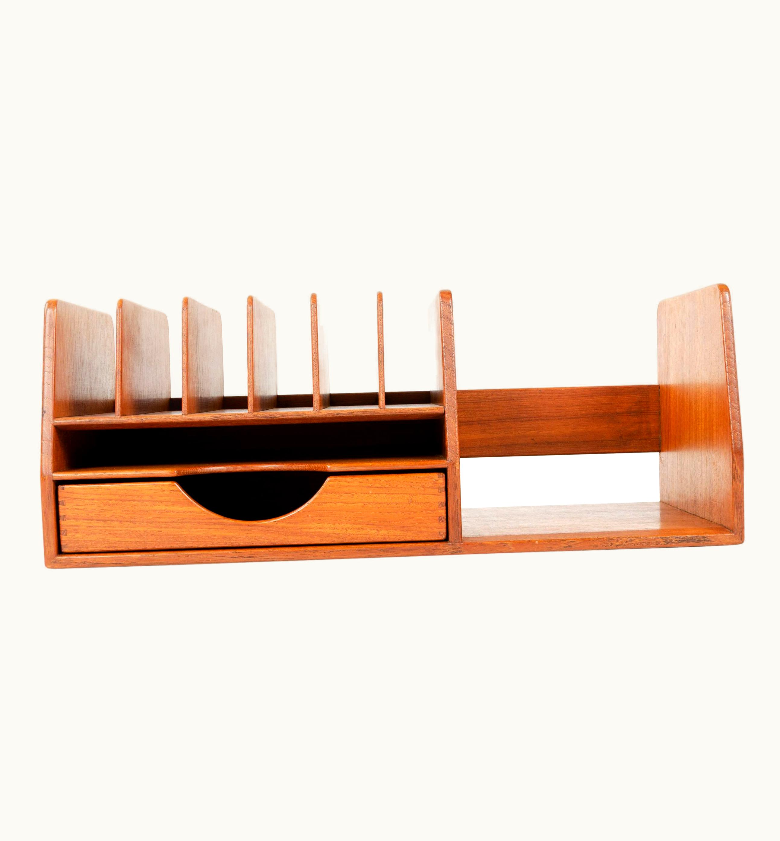 Hans J. Wegner Hans J. Wegner 1950s Danish Teak Desk Organizer By Hans J. Wegner For Johannes Hansen