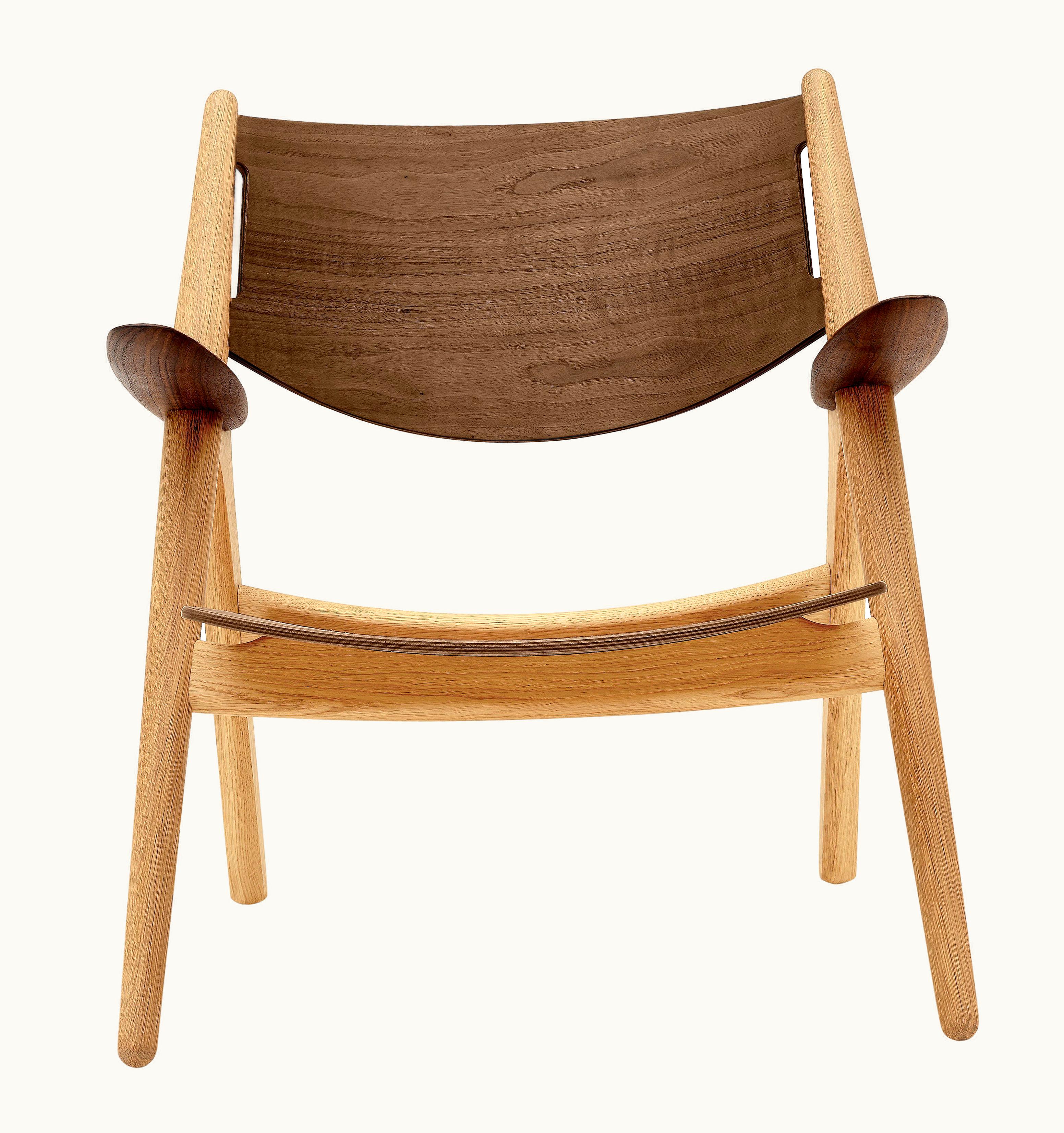 Hans J. Wegner Hans J. Wegner CH28T Lounge Chair In Oak/ Wanut Oil Finish By Hans J. Wegner