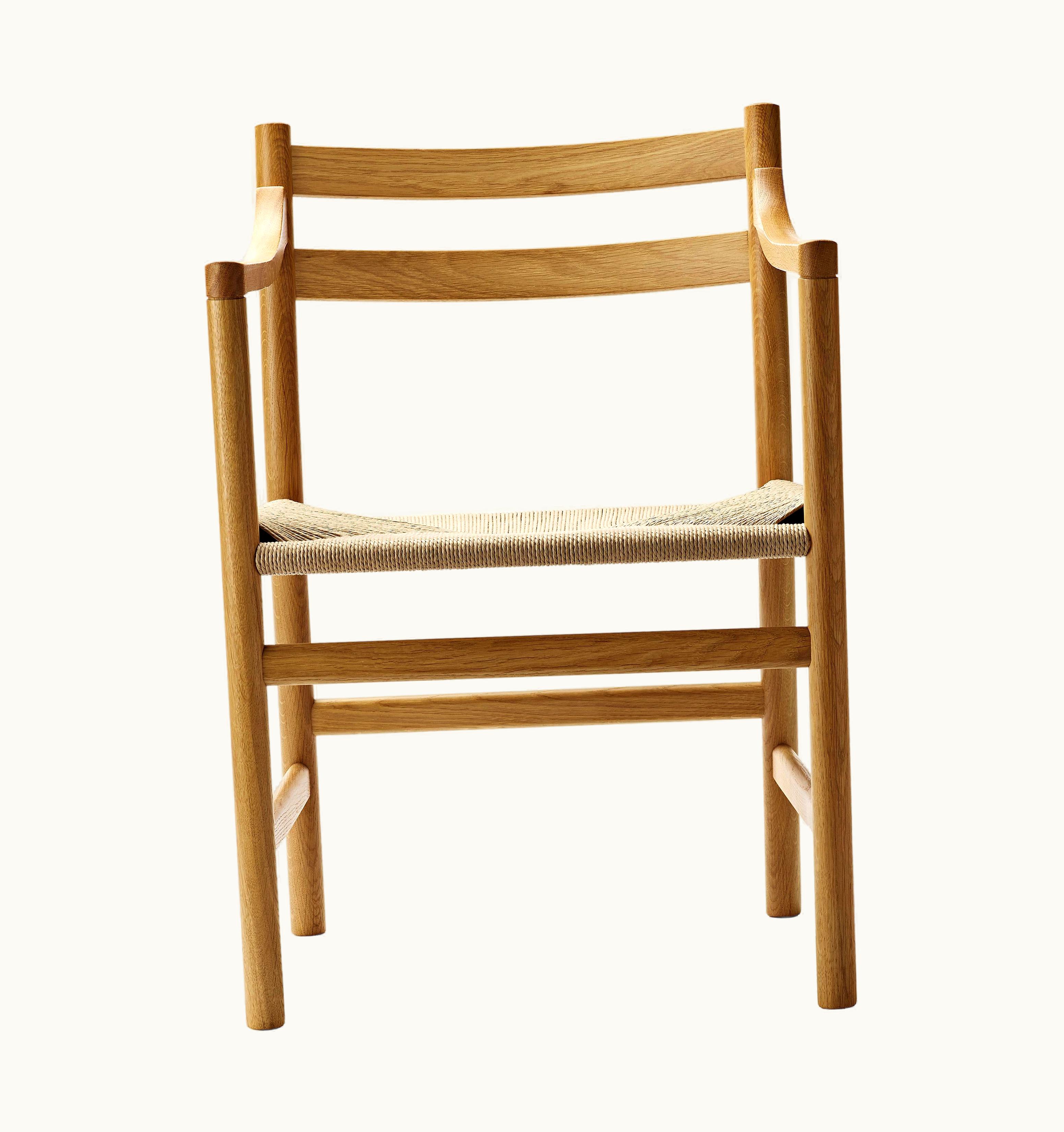Hans J. Wegner Hans J. Wegner CH46 Dining Chair In Wood Finishes With Natural Papercord Seat By Hans J. Wegner