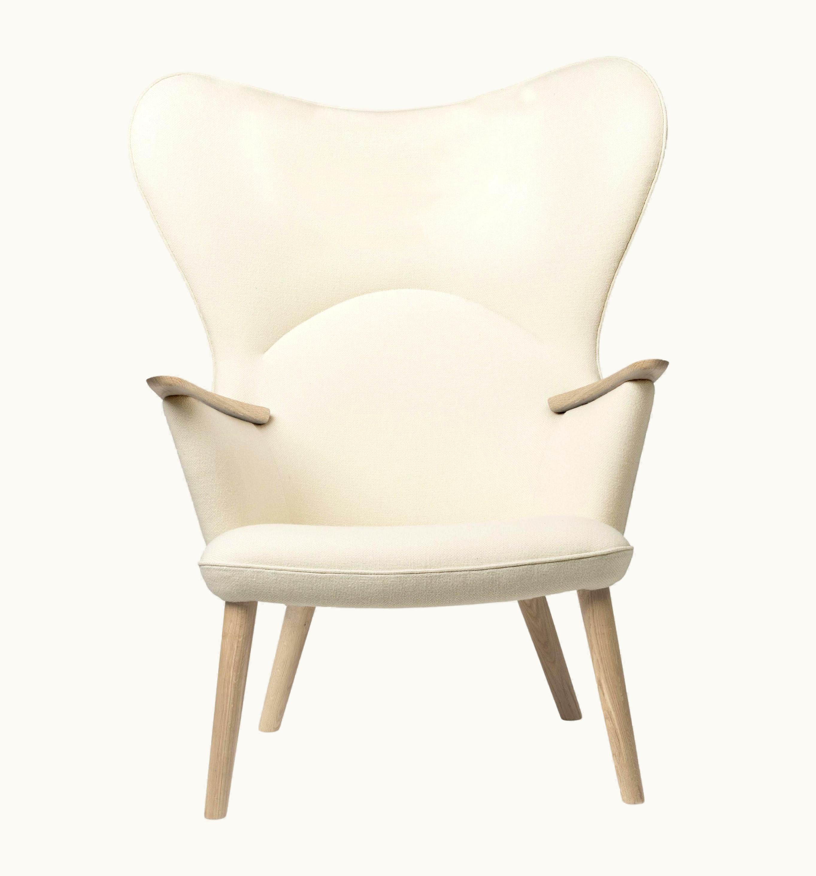 Hans J. Wegner Hans J. Wegner Carl Hansen CH78 Mama Bear Chair By Hans Wegner, Oak, White Oil, Hallingdal 100