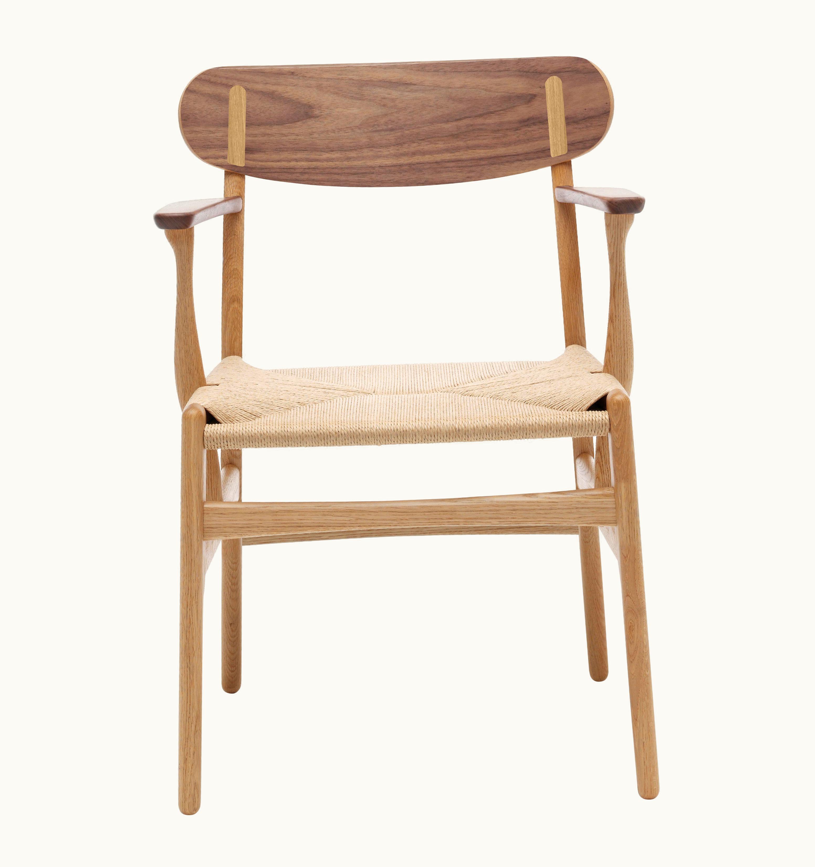 Hans J. Wegner Hans J. Wegner CH26 Dining Chair In Oak/Walnut Oil With Natural Papercord By Hans J. Wegner