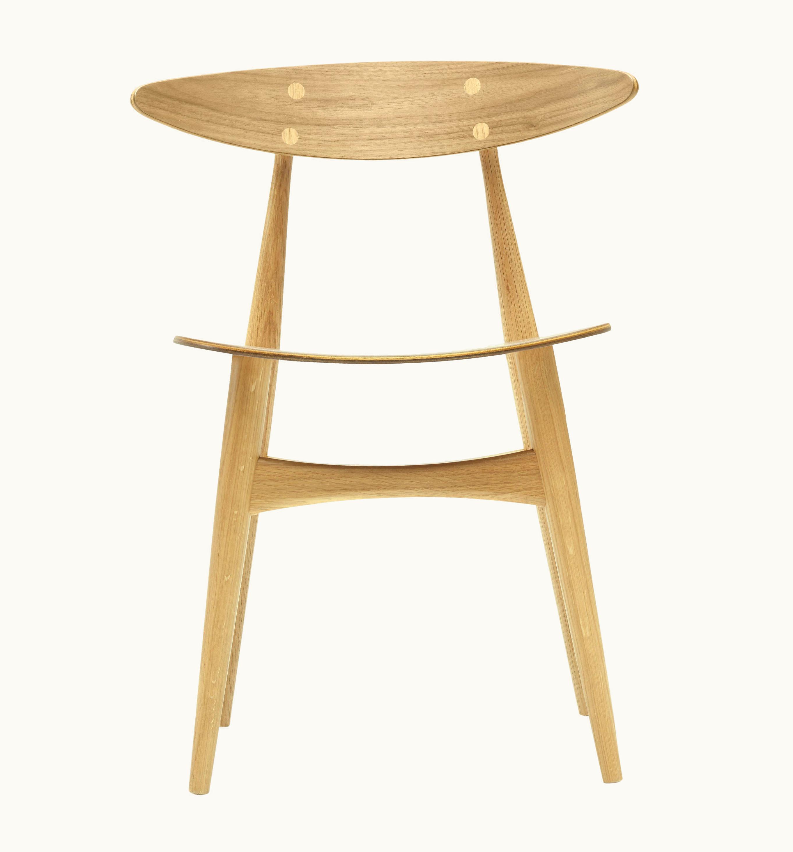Hans J. Wegner Hans J. Wegner CH33T Dining Chair In Oak Lacquer By Hans J. Wegner
