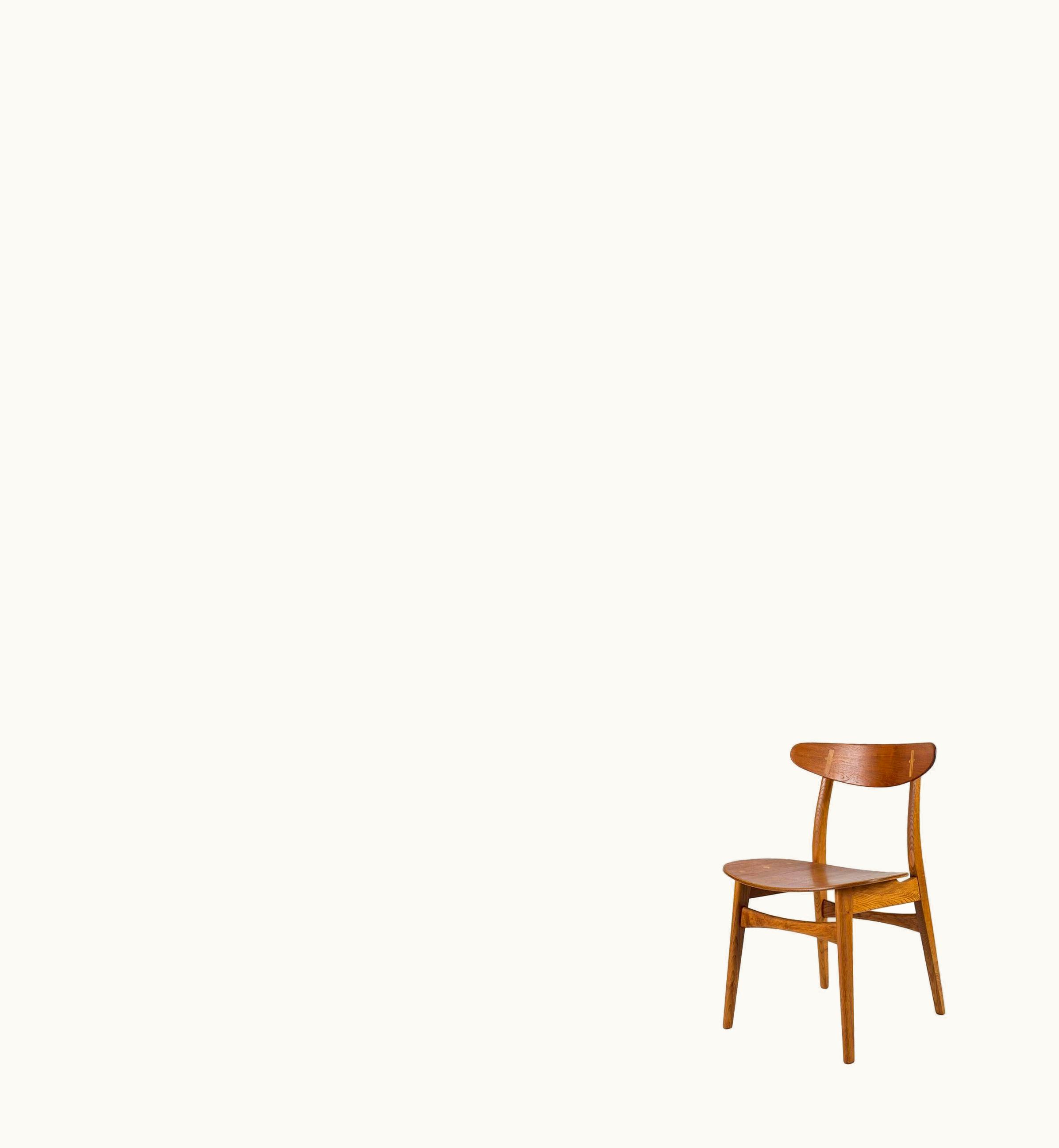 Hans J. Wegner Hans J. Wegner Set Of Eight Hans Wegner CH 30 Dining Chairs