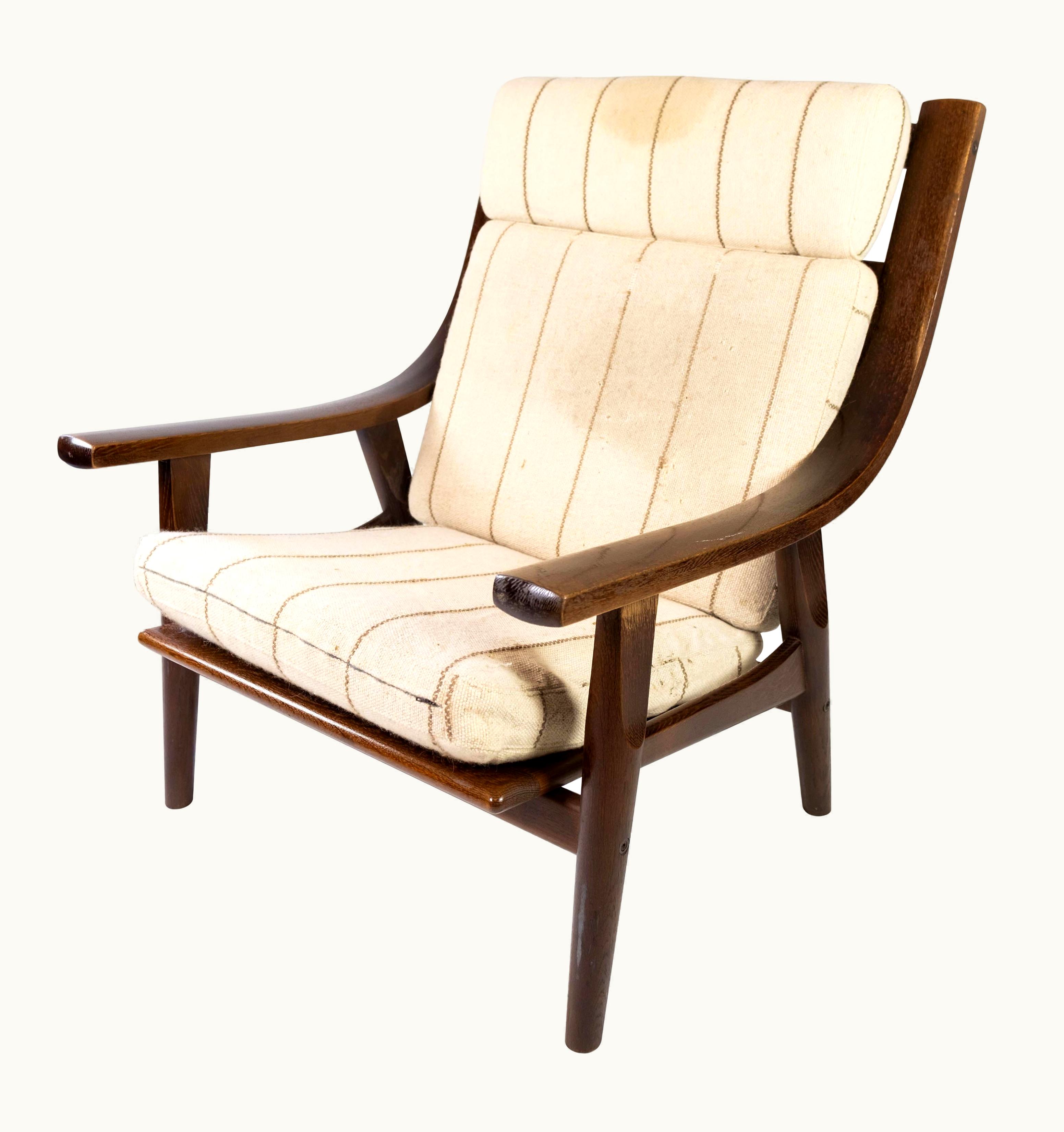 Hans J. Wegner Hans J. Wegner Armchair In Dark Oak, Model GE530, By Hans J. Wegner, 1960s