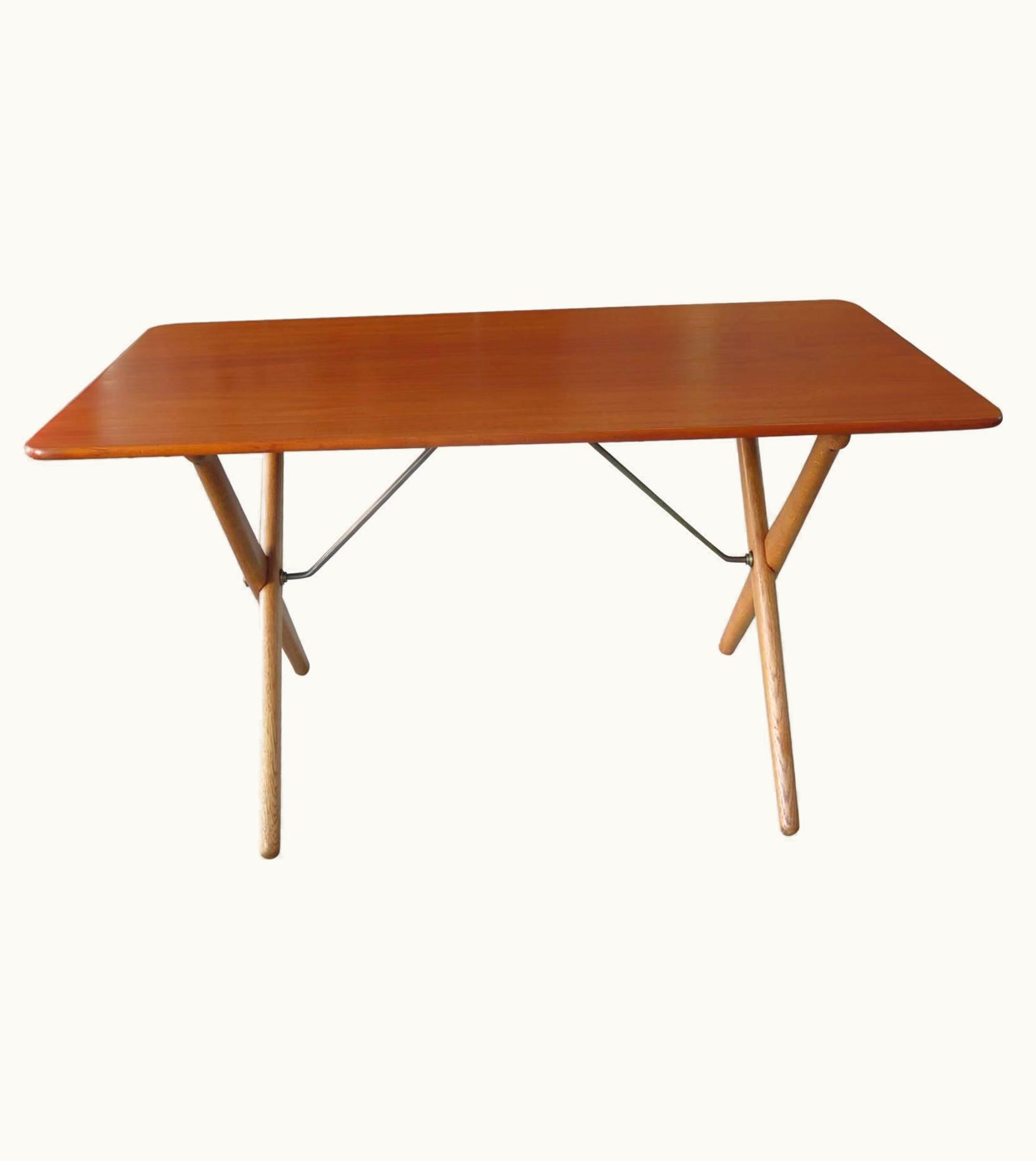 Hans J. Wegner Hans J. Wegner Occasional Table For Andreas Tuck With Brass Stretchers