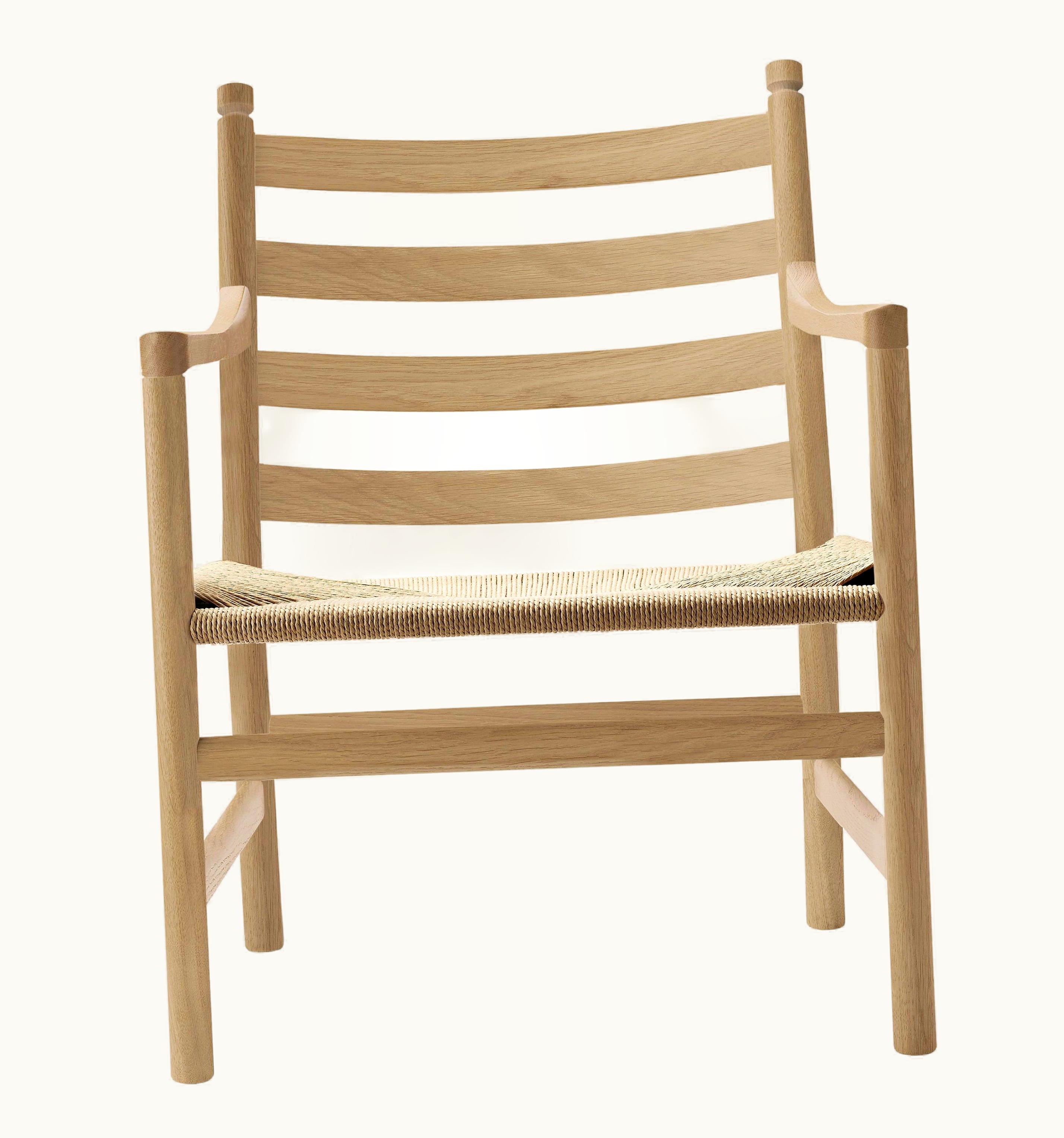 Hans J. Wegner Hans J. Wegner CH44 Lounge Chair In Oak Soap With Natural Papercord Seat By Hans J. Wegner