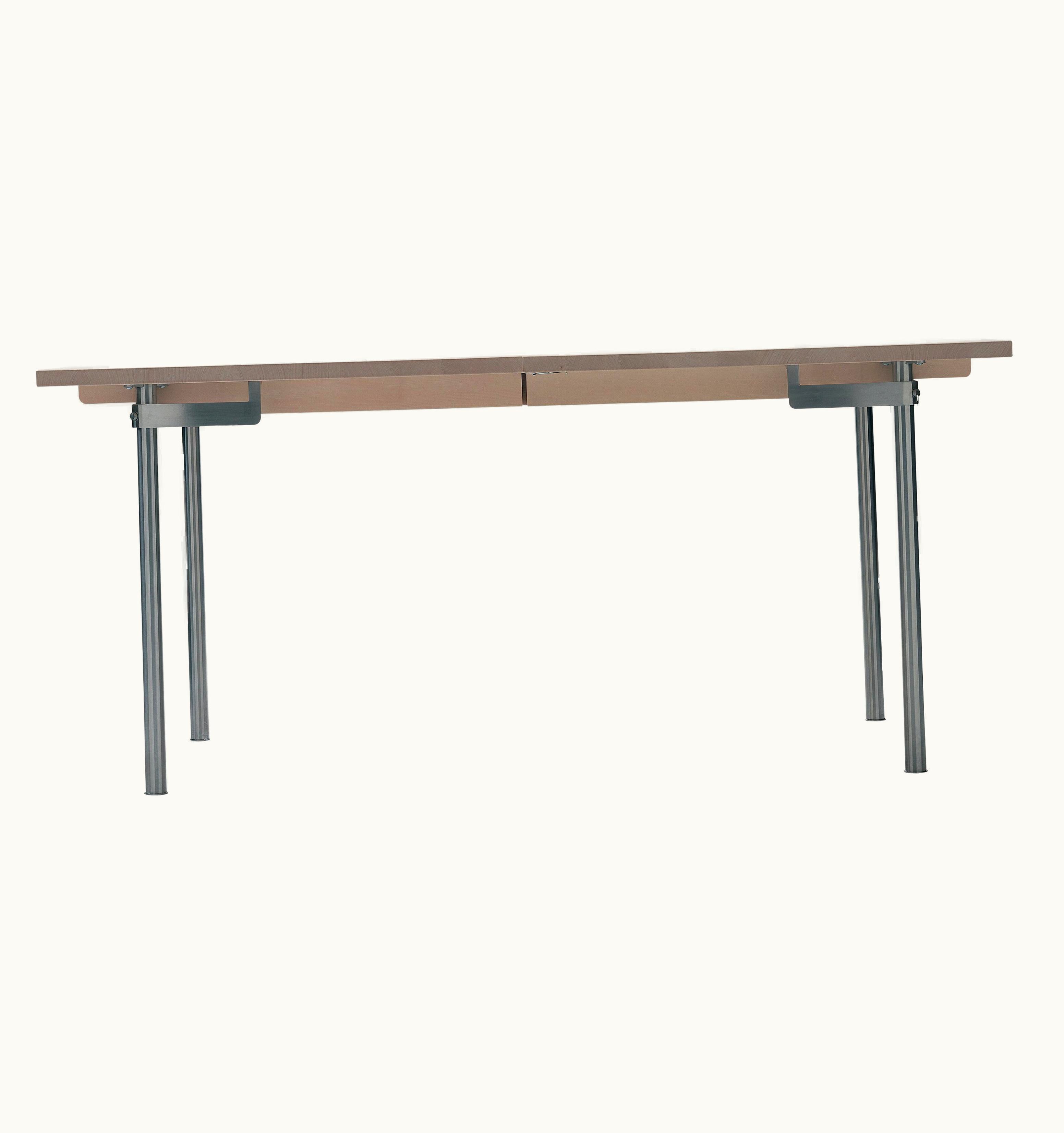 Hans J. Wegner Hans J. Wegner CH322 2-Leaf Dining Table In Oak Soap & Stainless Steel By Hans J. Wegner