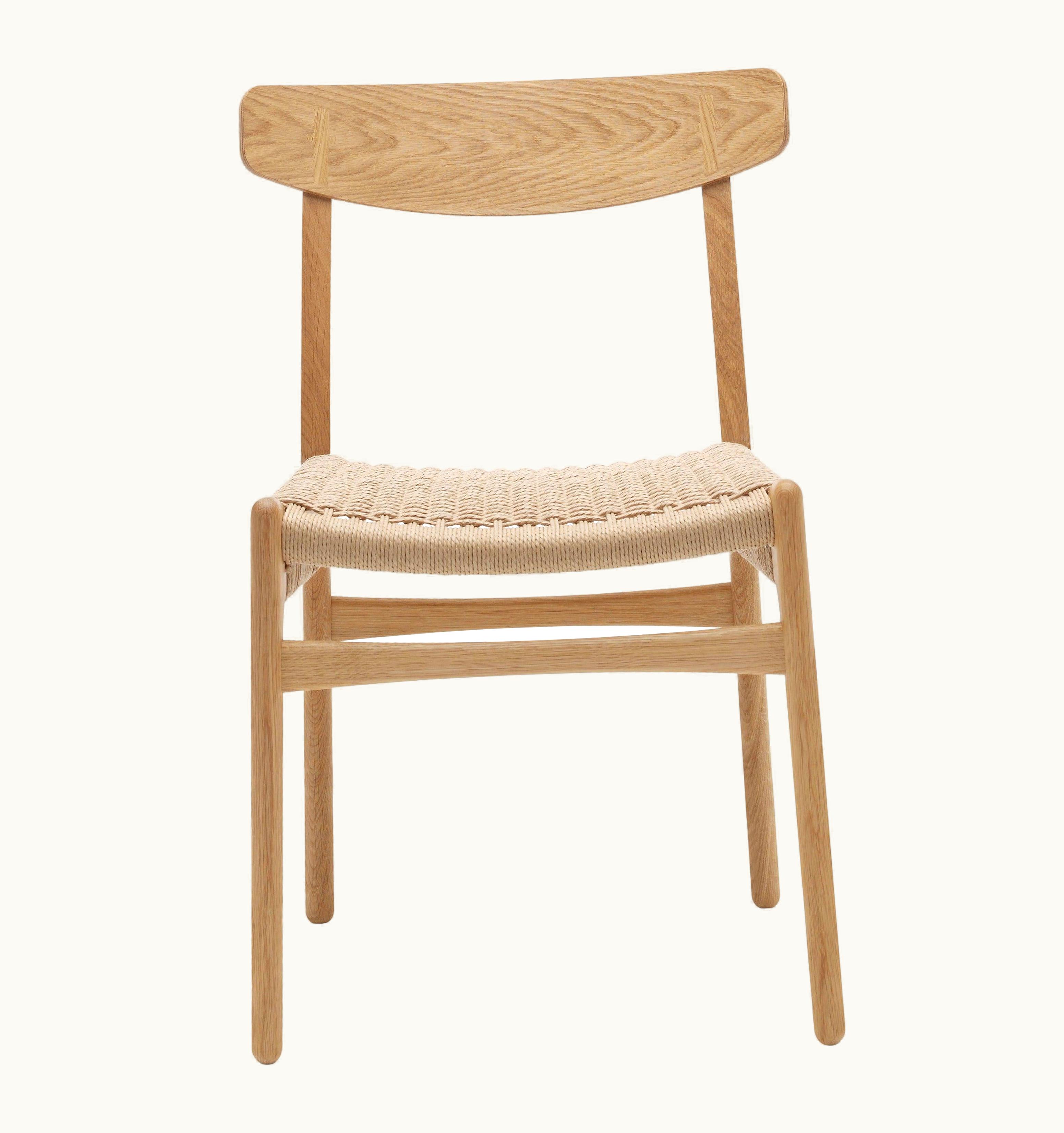 Hans J. Wegner Hans J. Wegner CH23 Dining Chair In Oak Oil With Natural Papercord Seat By Hans J. Wegner