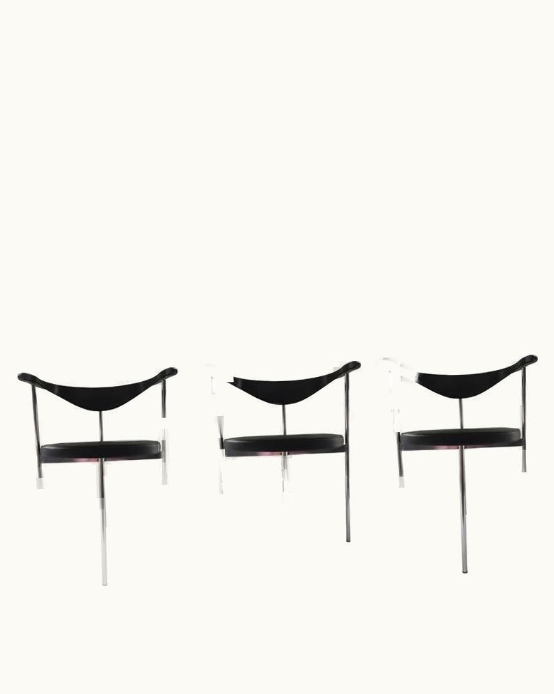 Hans J. Wegner Hans J. Wegner Fritz Hansen/Hans Wegner Frederick Sieck Designed Set Of Six Dining/Office Chair