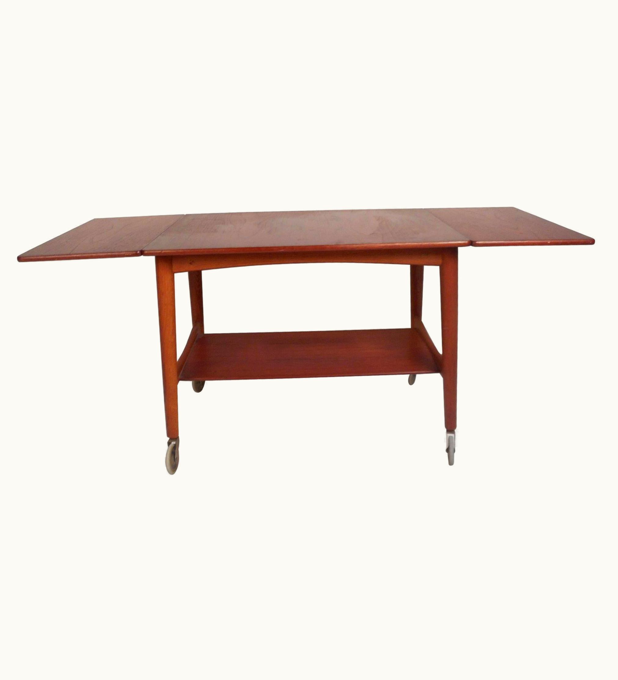Hans J. Wegner Hans J. Wegner Midcentury Hans Wegner For Andreas Tuck Drop-Leaf Side Table