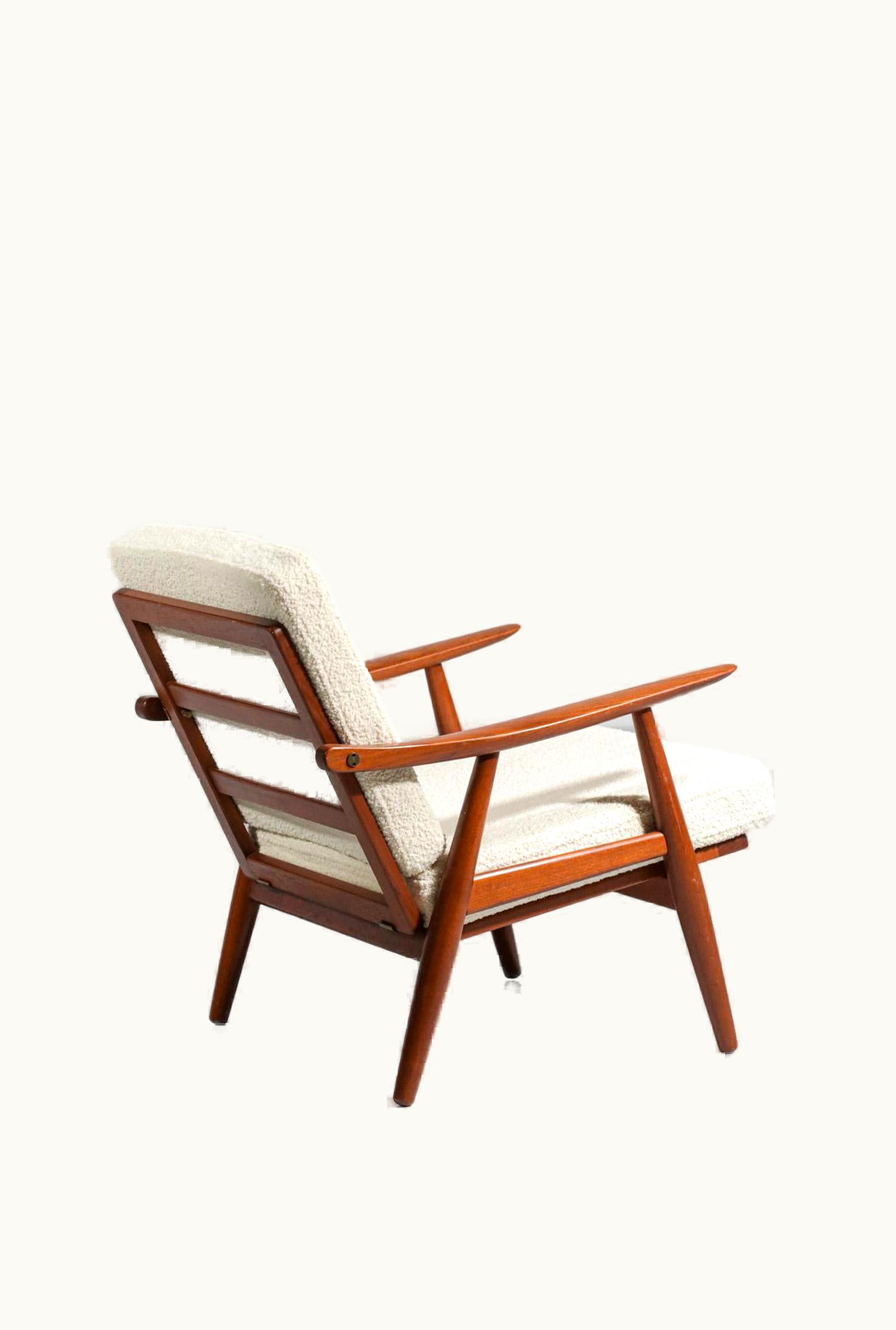 Hans J. Wegner Hans J. Wegner Scandinavian Armchair By Hans Wegner Ge240 In Solid Teak Danish GETAMA, 1960's