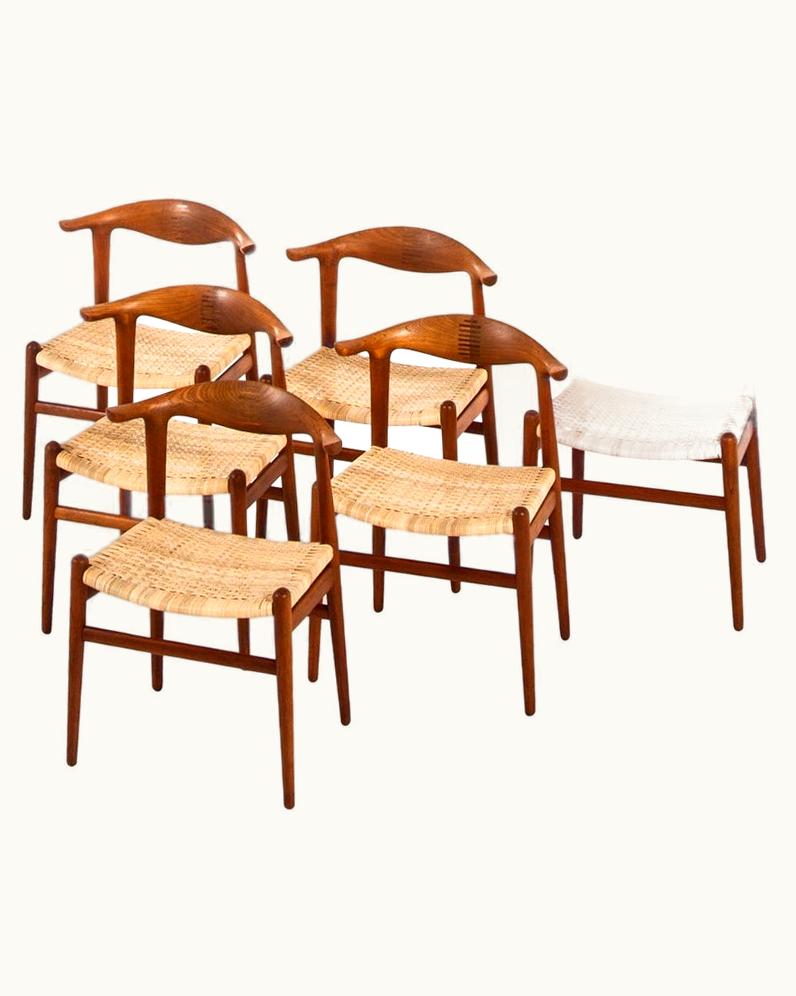 Hans J. Wegner Hans J. Wegner Armchairs JH-505 Produced By Cabinetmaker Johannes Hansen In Denmark