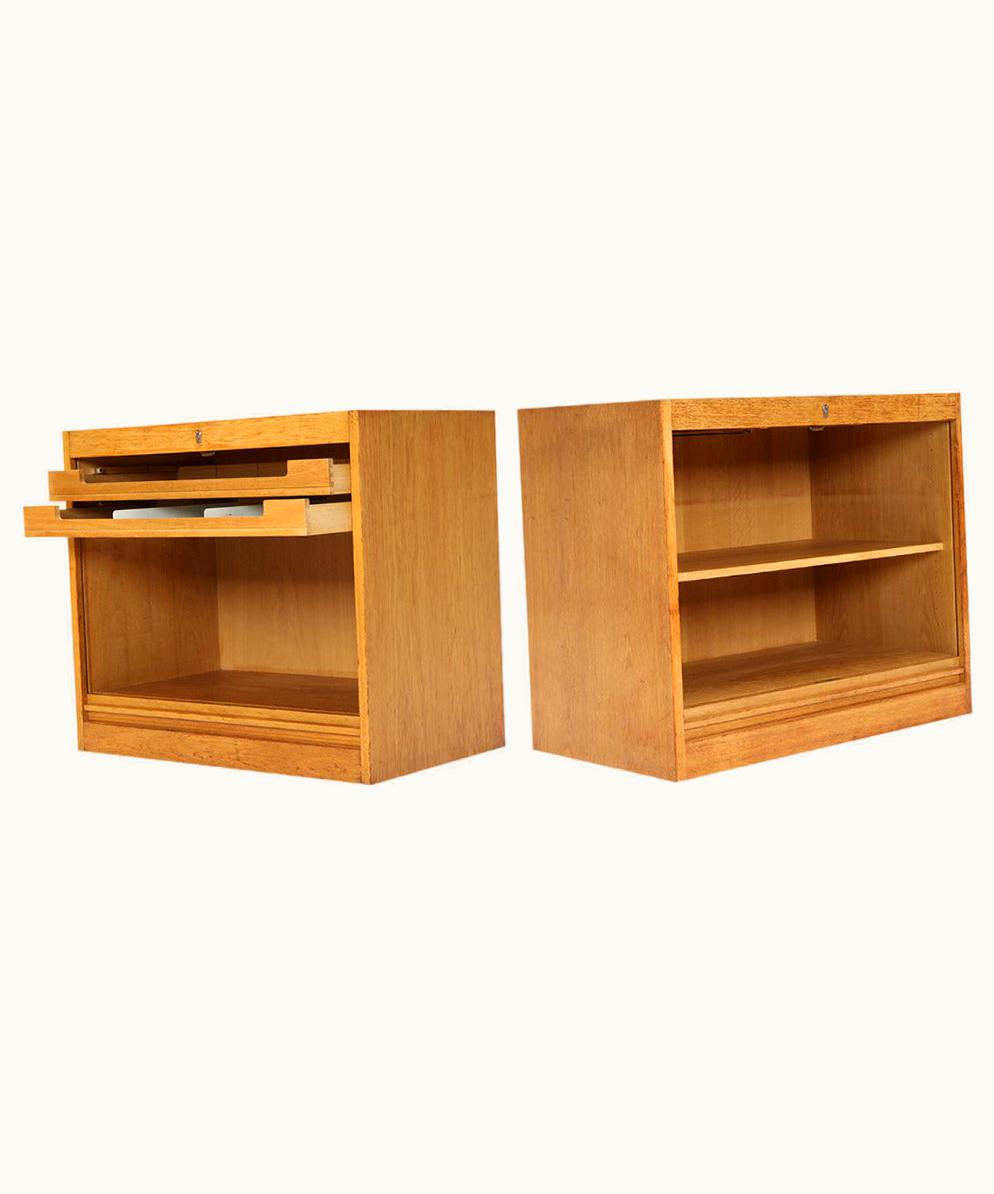 Hans J. Wegner Hans J. Wegner Oak Tambour Cabinet By Hans J. Wegner