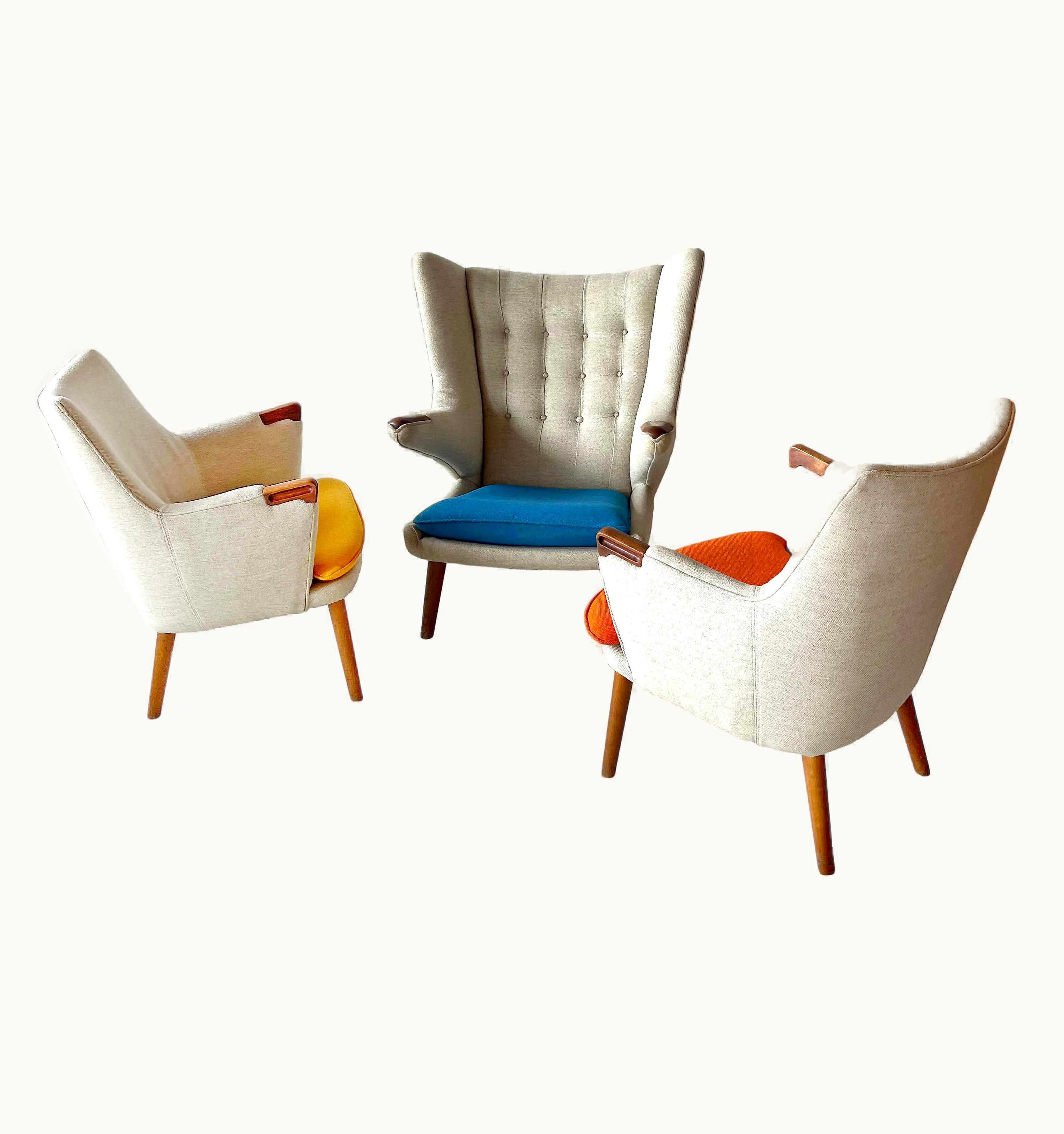 Hans J. Wegner Hans J. Wegner Suite Of Chairs Papa Bear