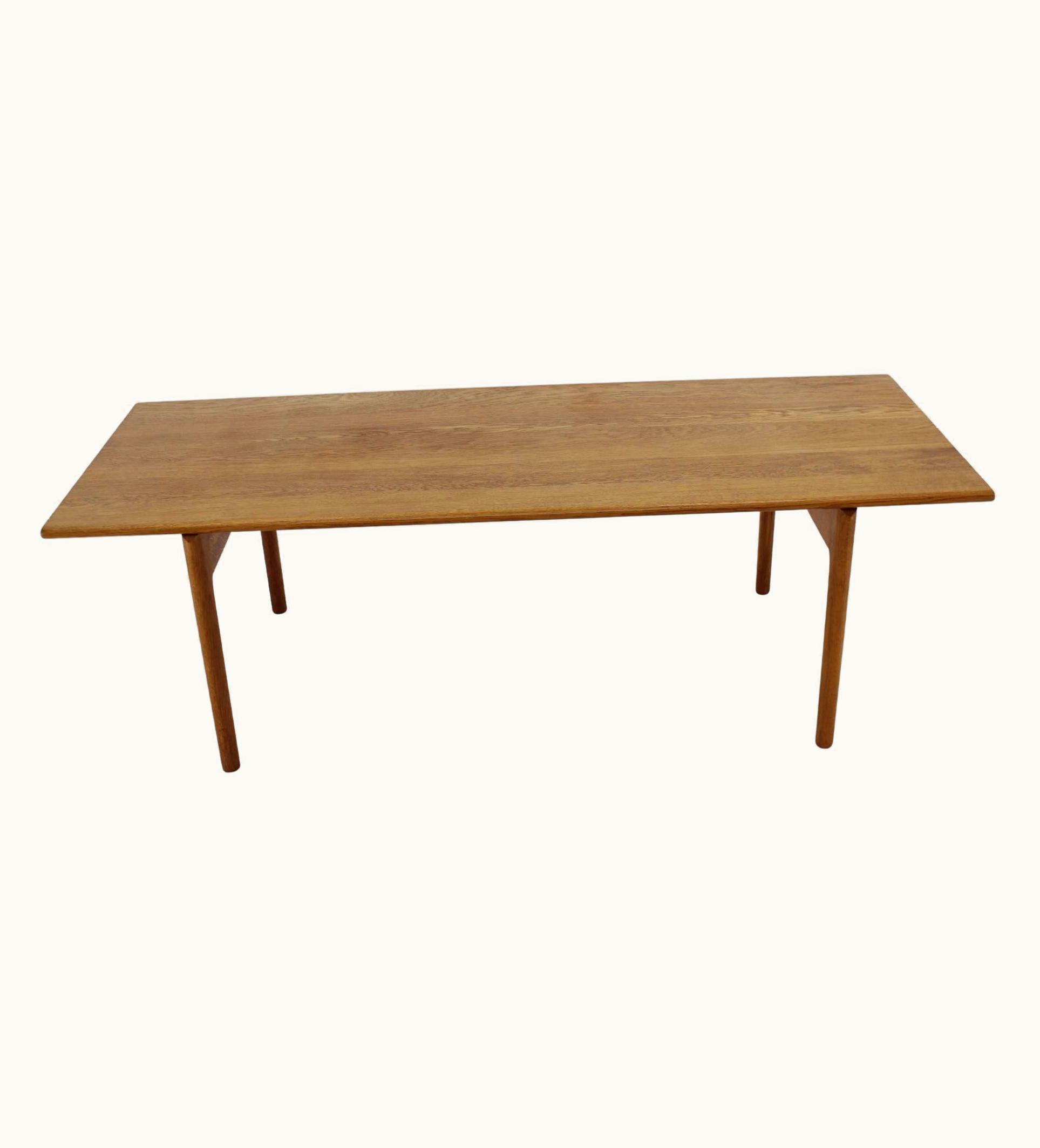 Hans J. Wegner Hans J. Wegner 1960s Hans J Wegner Solid Oak Coffee Table 'AT-15' For Andreas Tuck, Denmark