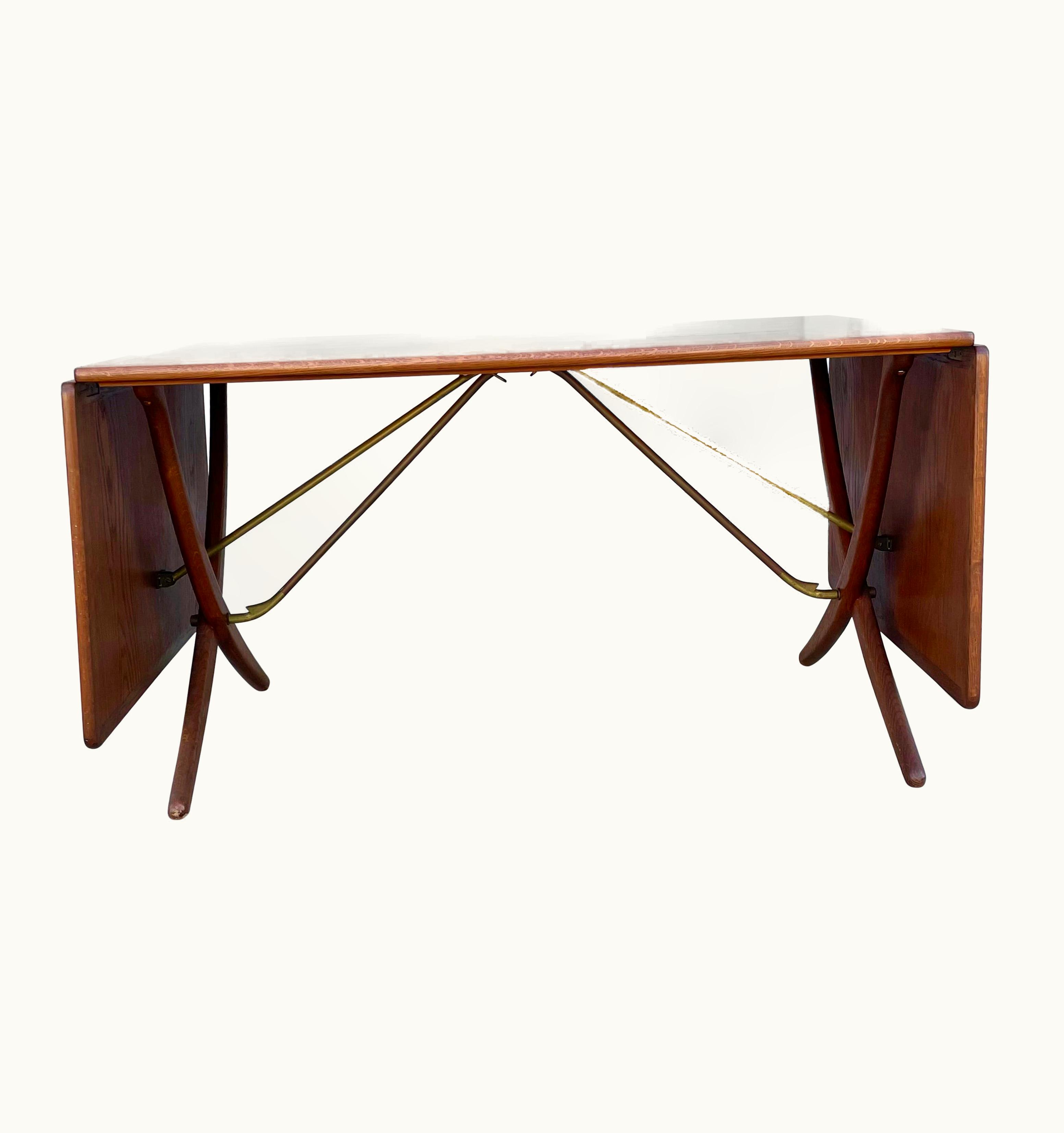 Hans J. Wegner Hans J. Wegner Danish Modern AT-304 Teak And Oak Dining Table By Hans J. Wegner UZ0191912