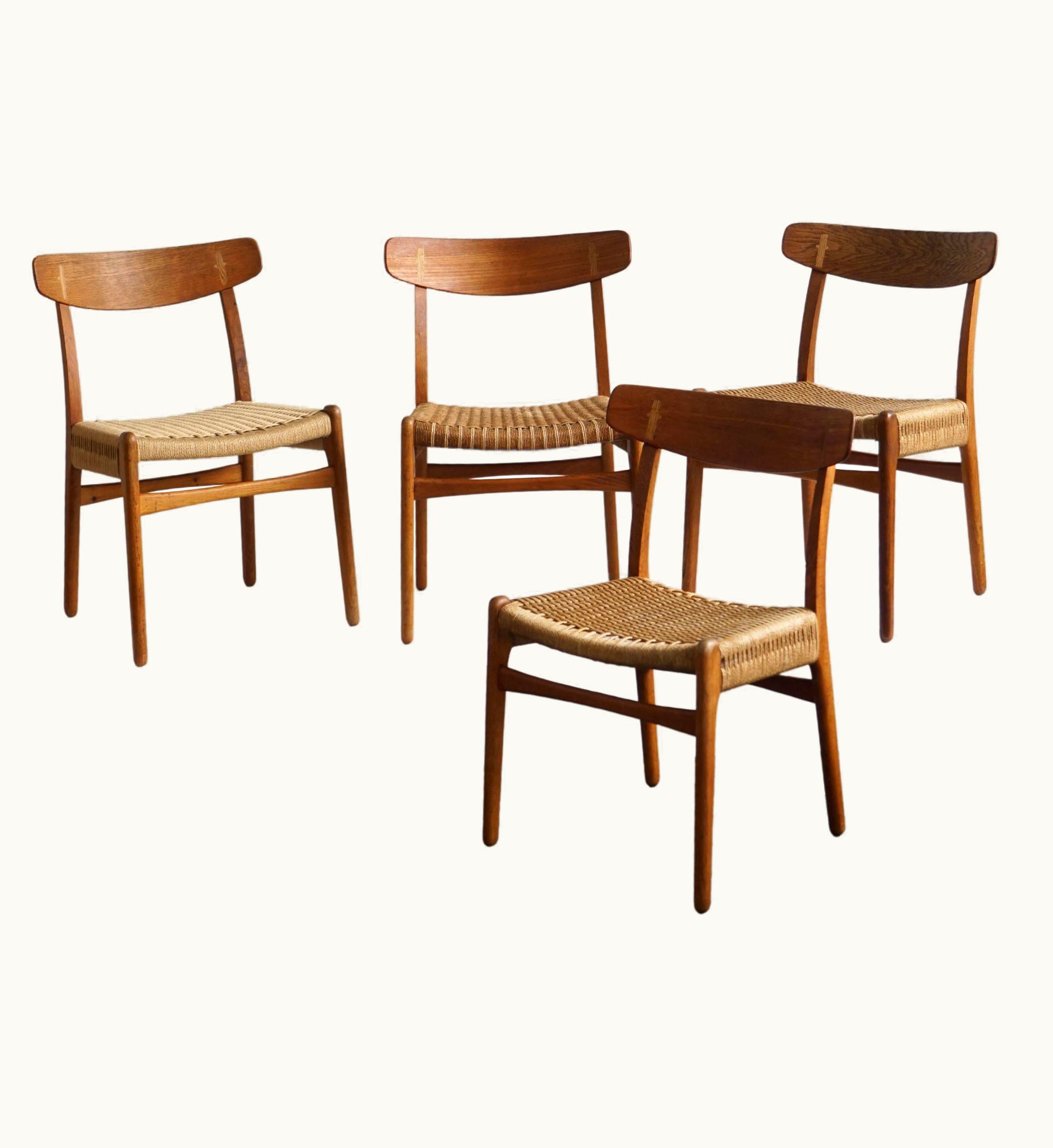 Hans J. Wegner Hans J. Wegner Set Of Four Vintage Hans Wegner CH23 Dining Chairs Carl Hansen & Son, Denmark