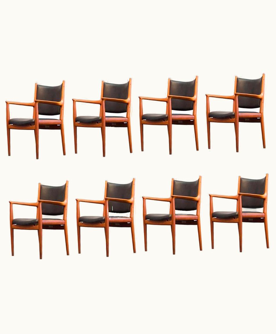 Hans J. Wegner Hans J. Wegner JH 513 Chair Denmark Teak Leather