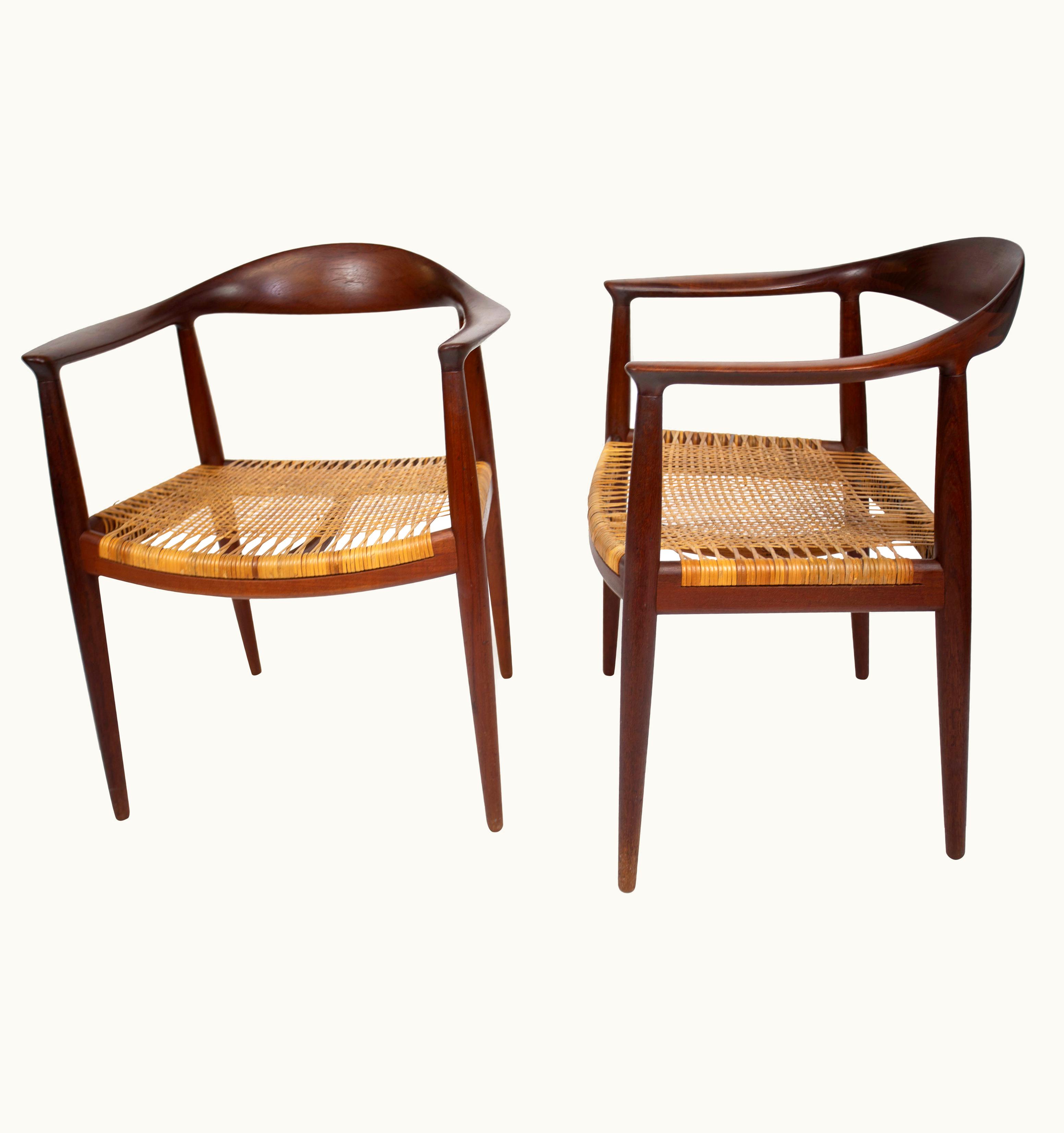 Hans J. Wegner Hans J. Wegner Hans J Wegner Pair Of Chairs