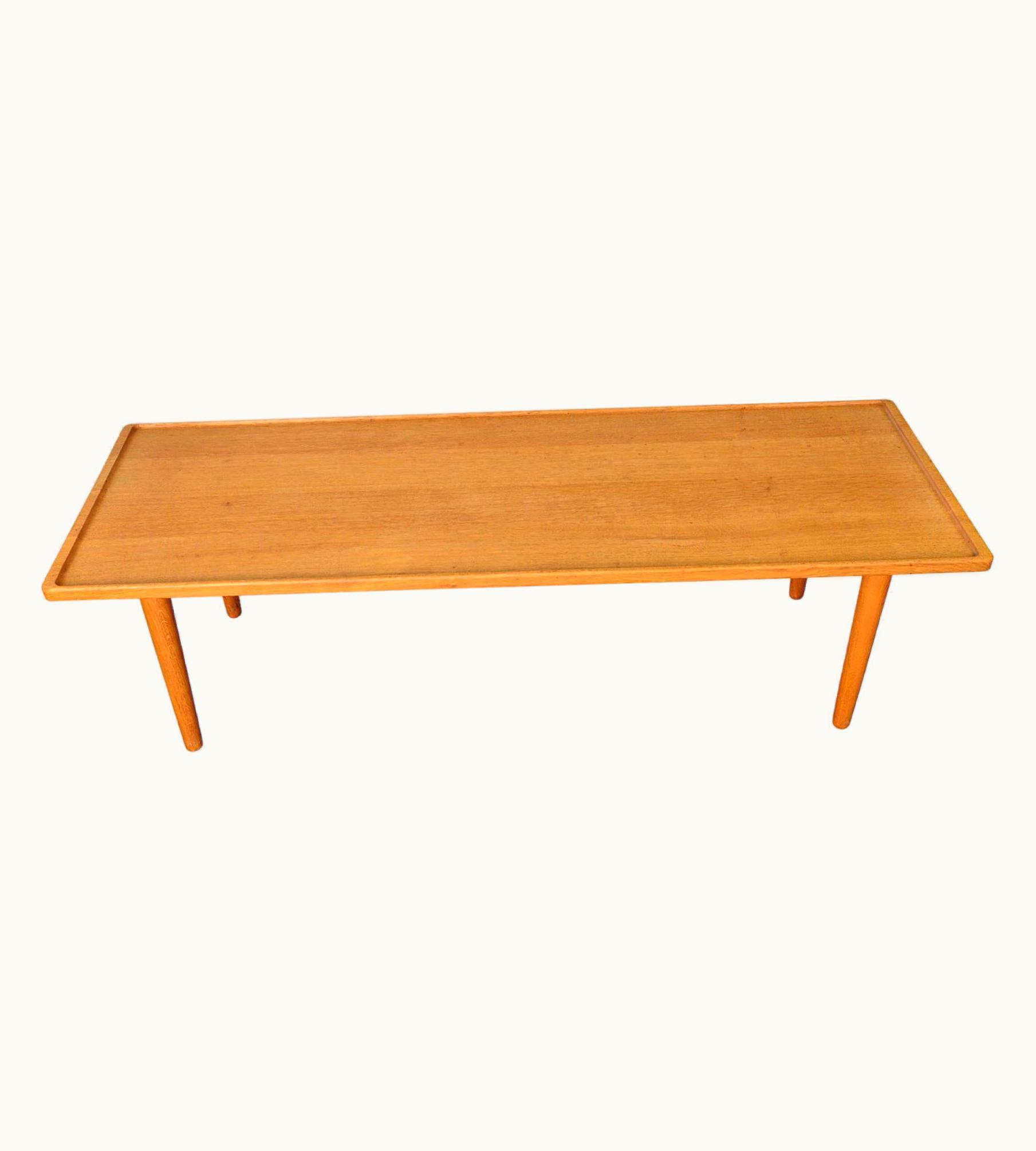 Hans J. Wegner Hans J. Wegner Rare Solid Oak Coffee Table By Hans Wegner For Johannes Hansen