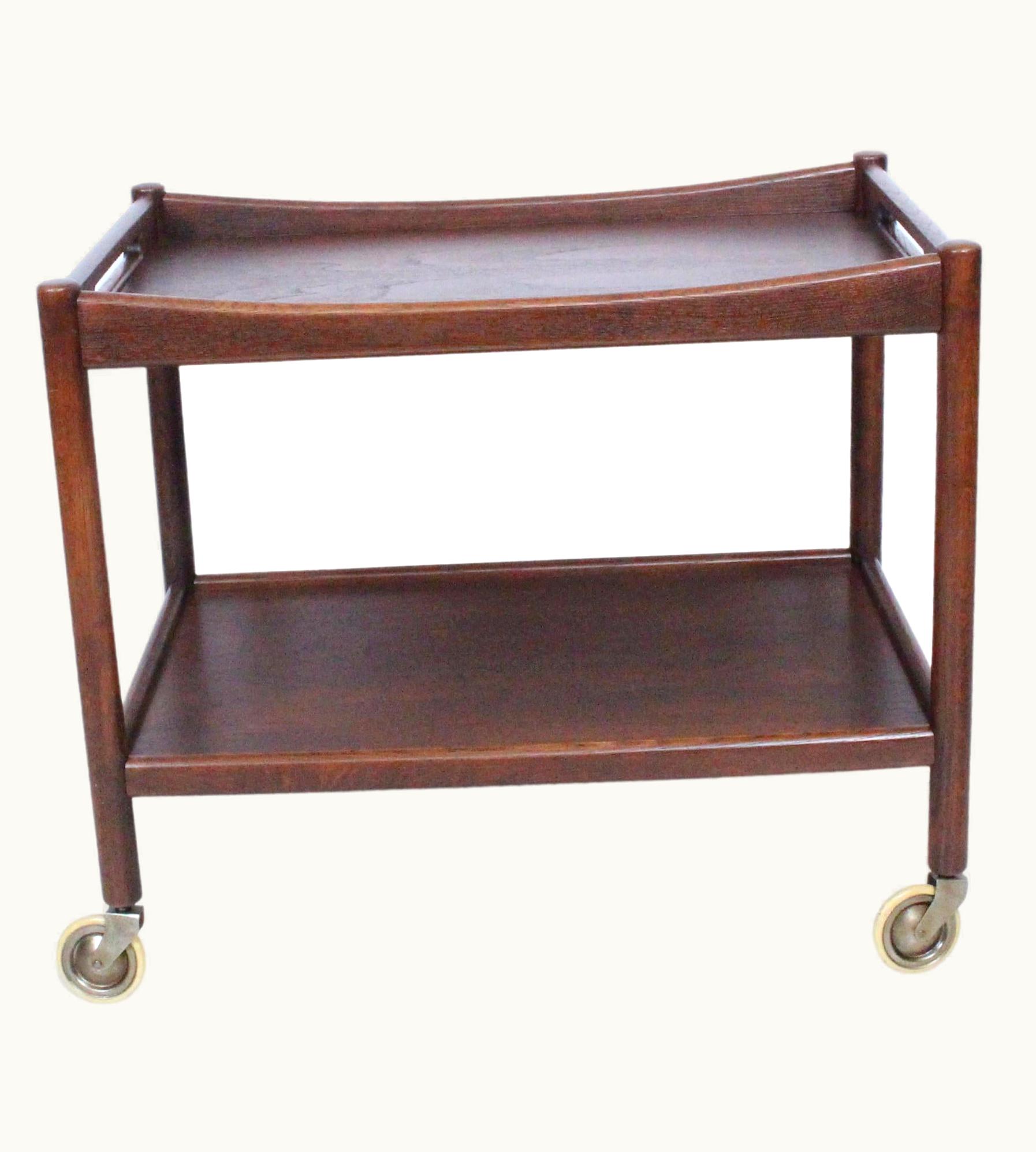 Hans J. Wegner Hans J. Wegner For Andreas Tuck Teak Trolley, Rolling Cart, 1950's