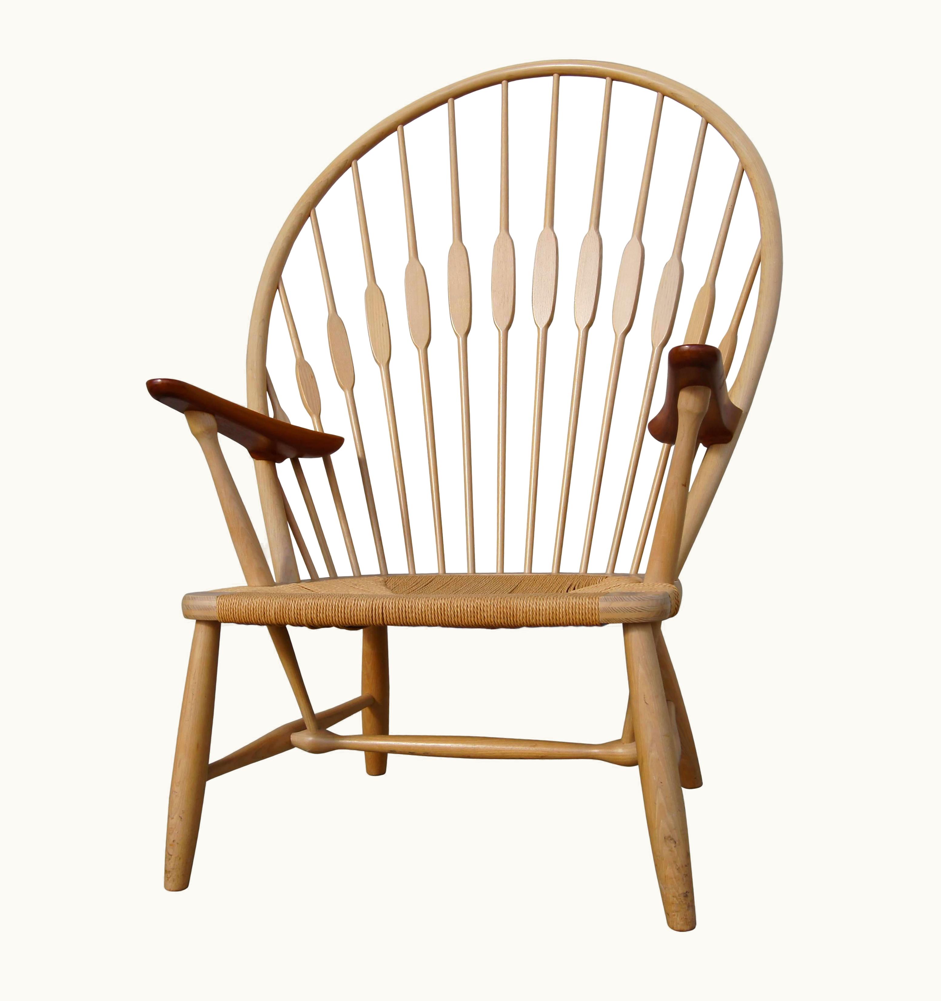 Hans J. Wegner Hans J. Wegner Ash And Teak Peacock Chair By Hans Wegner For Johannes Hansen