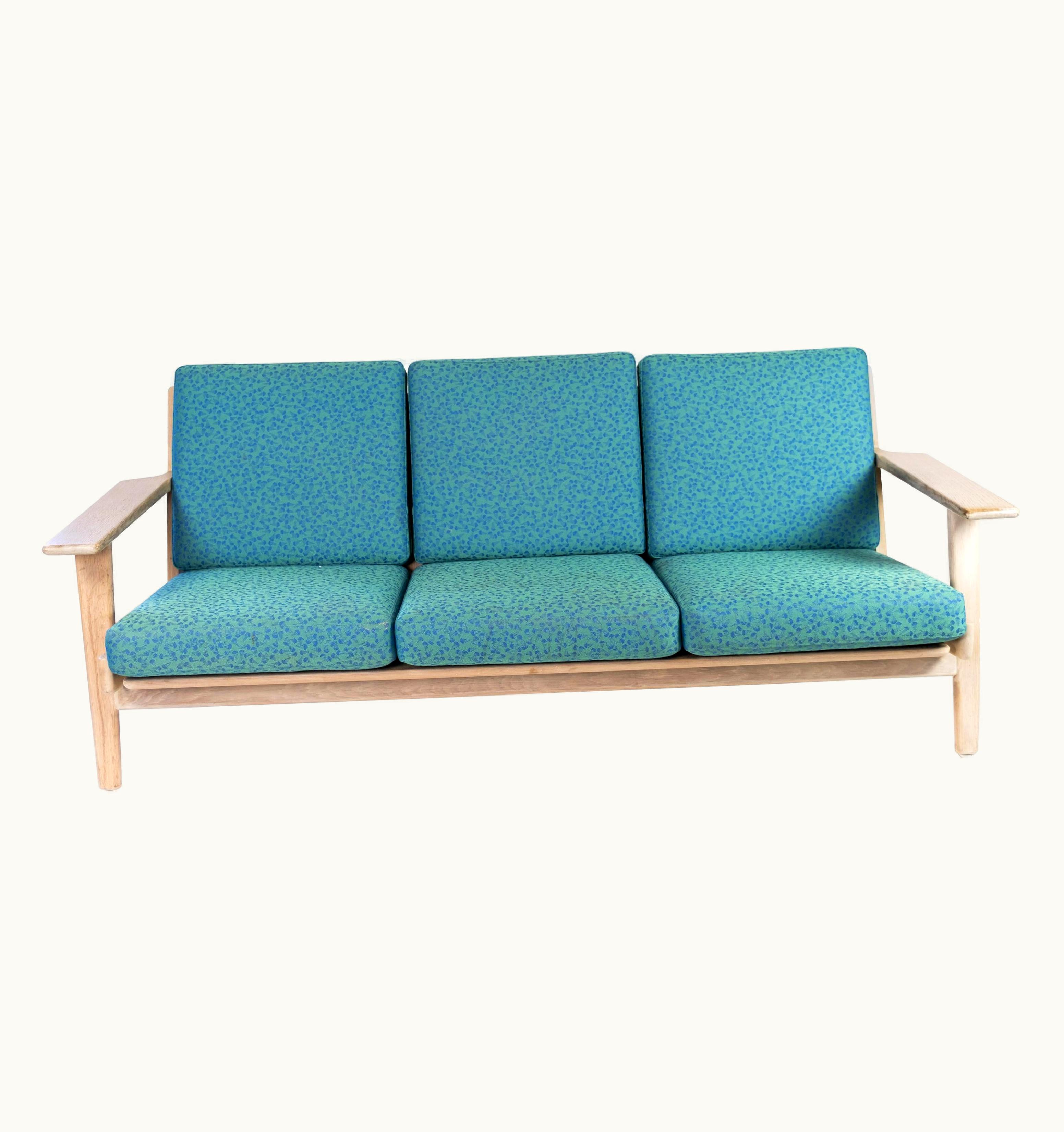 Hans J. Wegner Hans J. Wegner 3 Seater Sofa, Model GE290, In Oak By Hans J. Wegner, 1960s