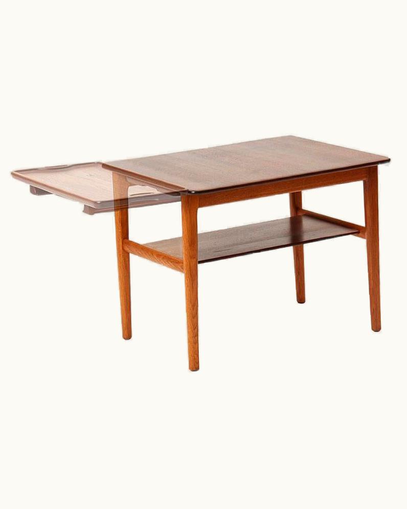 Hans J. Wegner Hans J. Wegner End Table With Tray By Hans J. Wegner