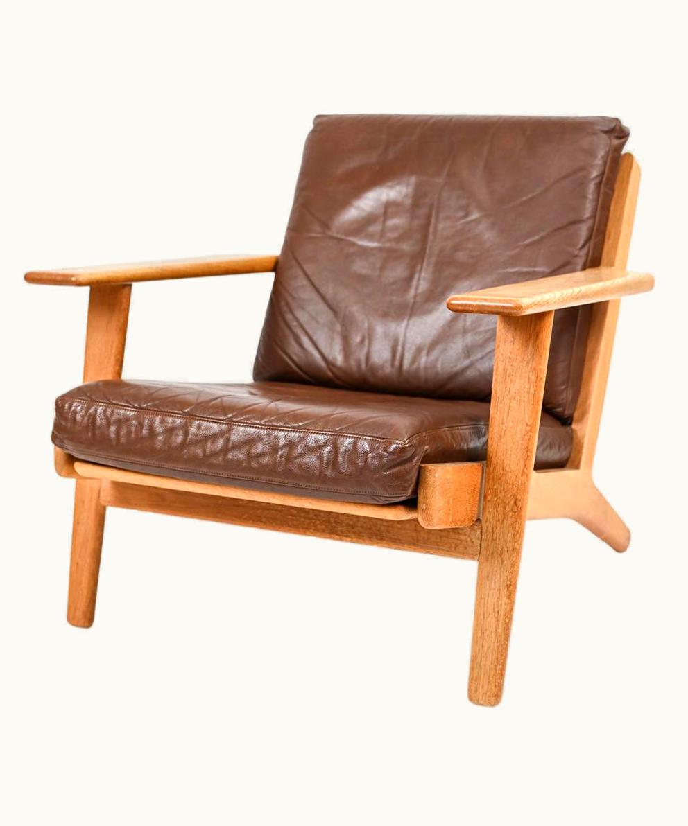 Hans J. Wegner Hans J. Wegner For GETAMA GE 290 Oak Lounge Chair, 1950's