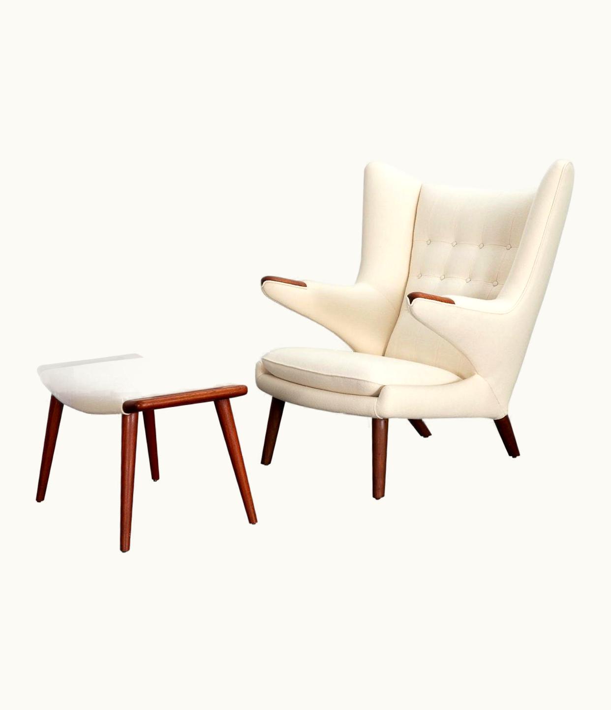 Hans J. Wegner Hans J. Wegner AP19 Papa Bear Chair And Ottoman