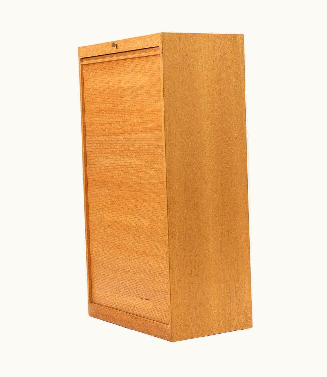 Hans J. Wegner Hans J. Wegner Tambour Front Cabinet By Hans J Wegner