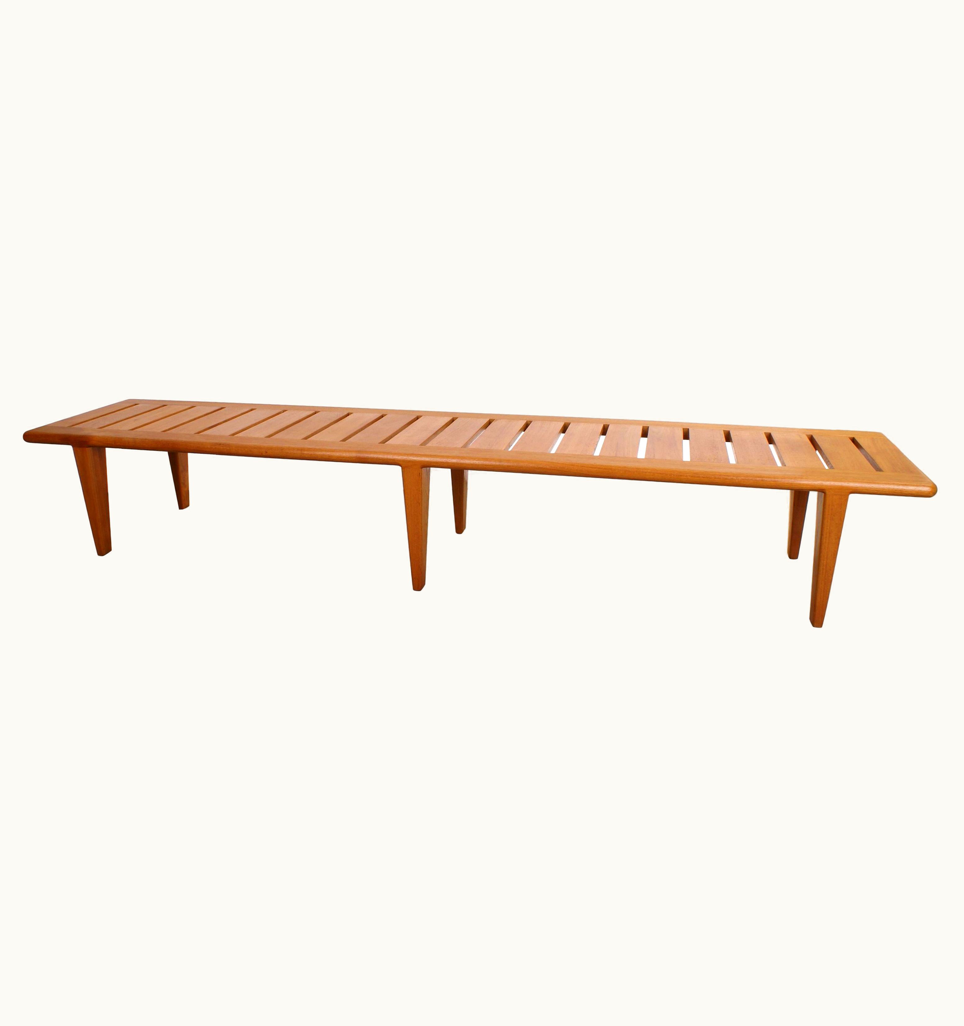 Hans J. Wegner Hans J. Wegner Slatted Bench In Teak For Johannes Hansen, 1960s