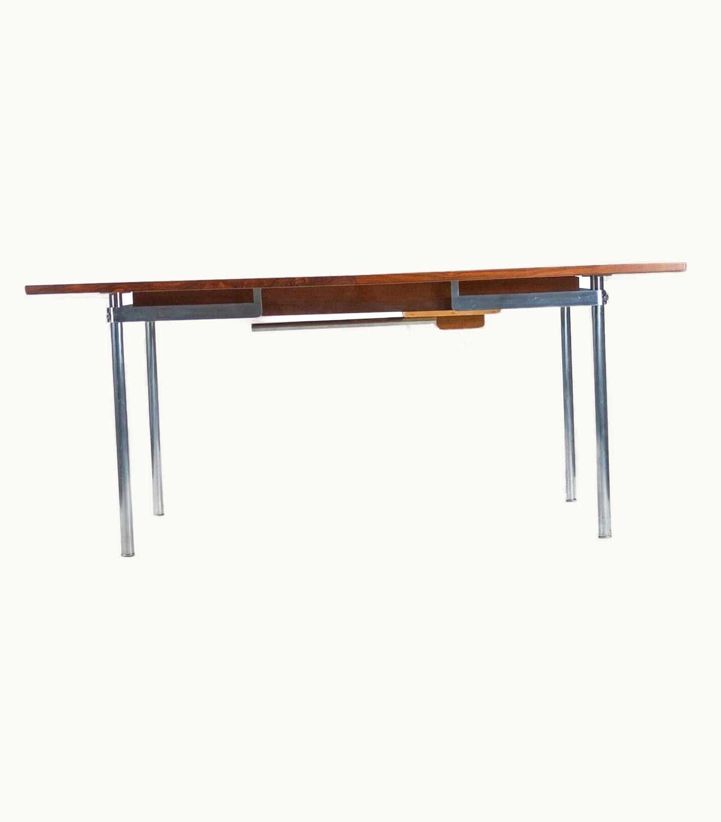 Hans J. Wegner Hans J. Wegner For Andreas Tuck Model AT321 Dining Table In Rosewood And Chrome