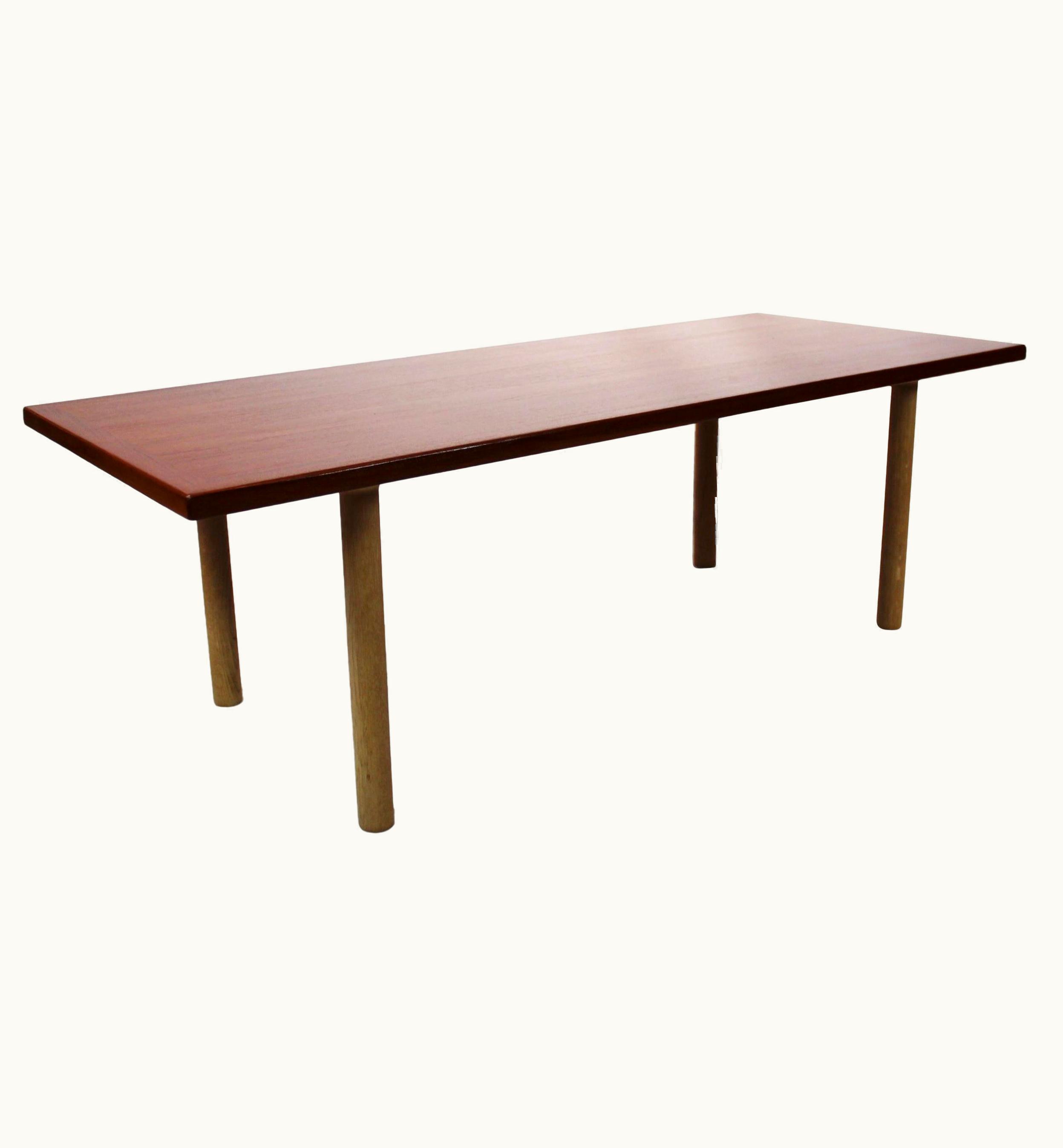 Hans J. Wegner Hans J. Wegner Coffee Table In Teak And Oak By Hans J. Wegner And Andreas Tuck, 1960s