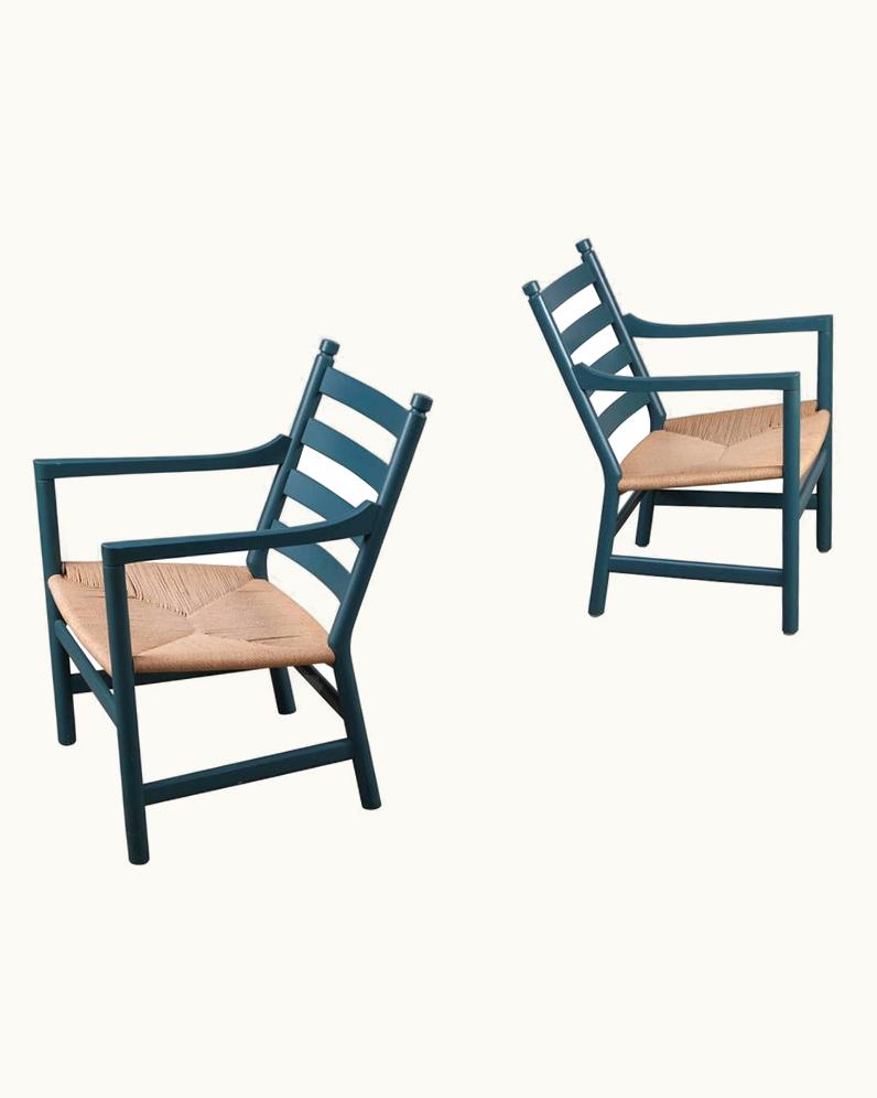 Hans J. Wegner Hans J. Wegner Pair Of CH44 Lounge Chairs By Hans J. Wegner, Denmark, 1960s