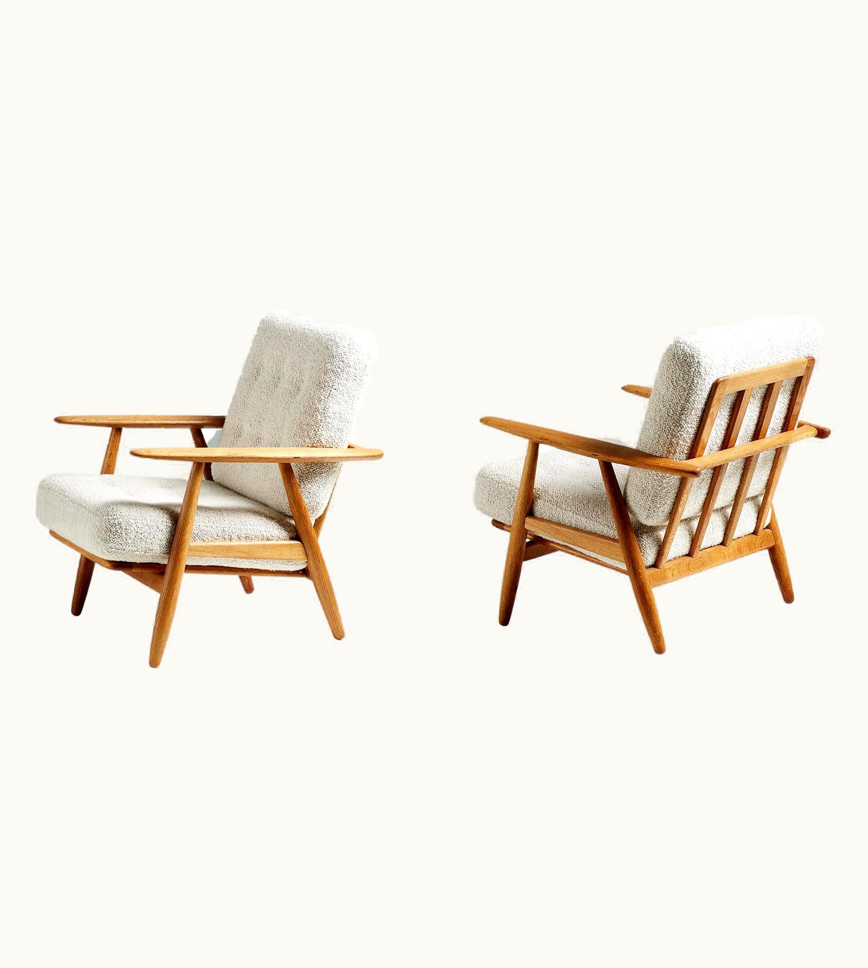 Hans J. Wegner Hans J. Wegner 1950s Oak Cigar Chairs