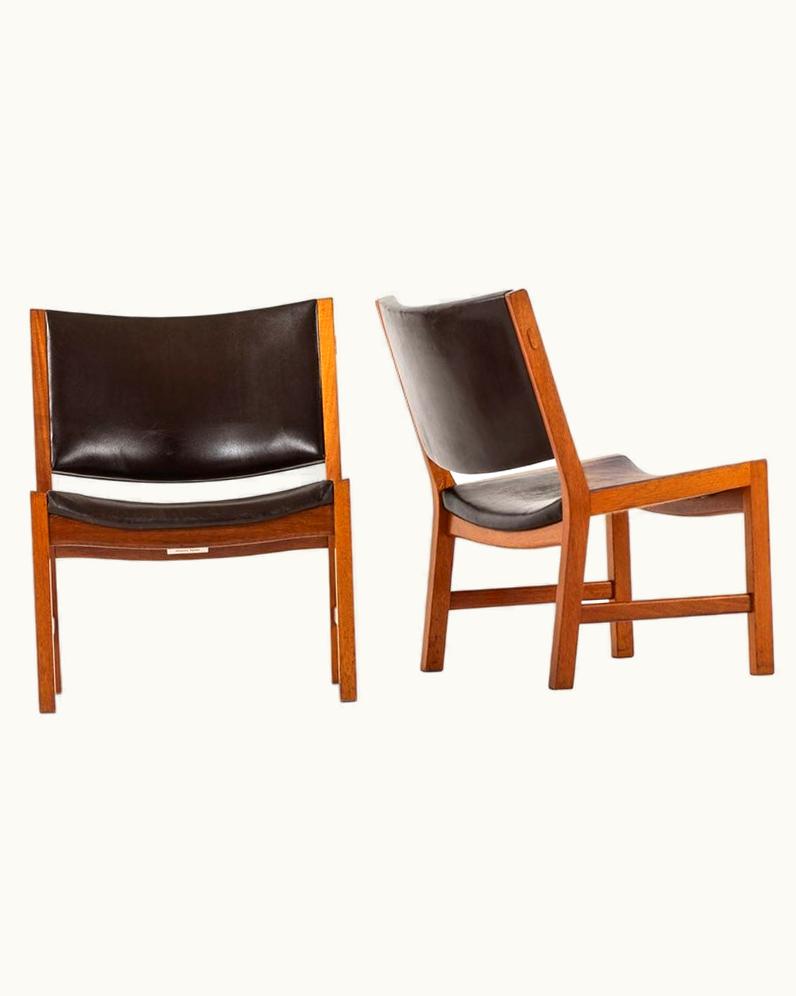 Hans J. Wegner Hans J. Wegner Easy Chairs Model JH54 By Cabinetmaker Johannes Hansen In Denmark