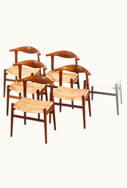 Hans J. Wegner Hans J. Wegner Dining Chairs Designed By Hans Wegner For Johannes Hansen, Denmark, 1960s