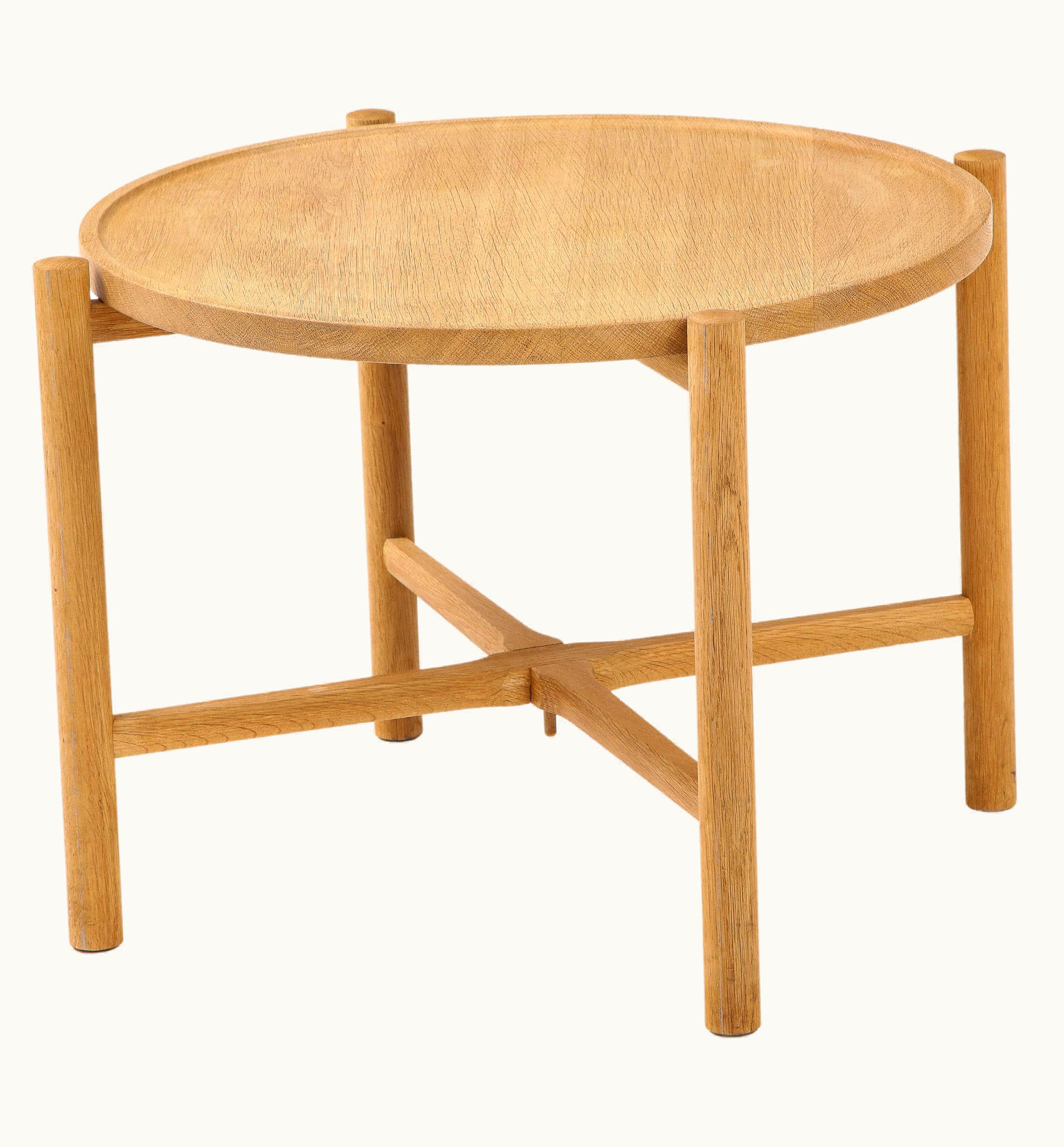 Hans J. Wegner Hans J. Wegner Round Tray Table, Mod. PP35, Denmark, C. 1960's