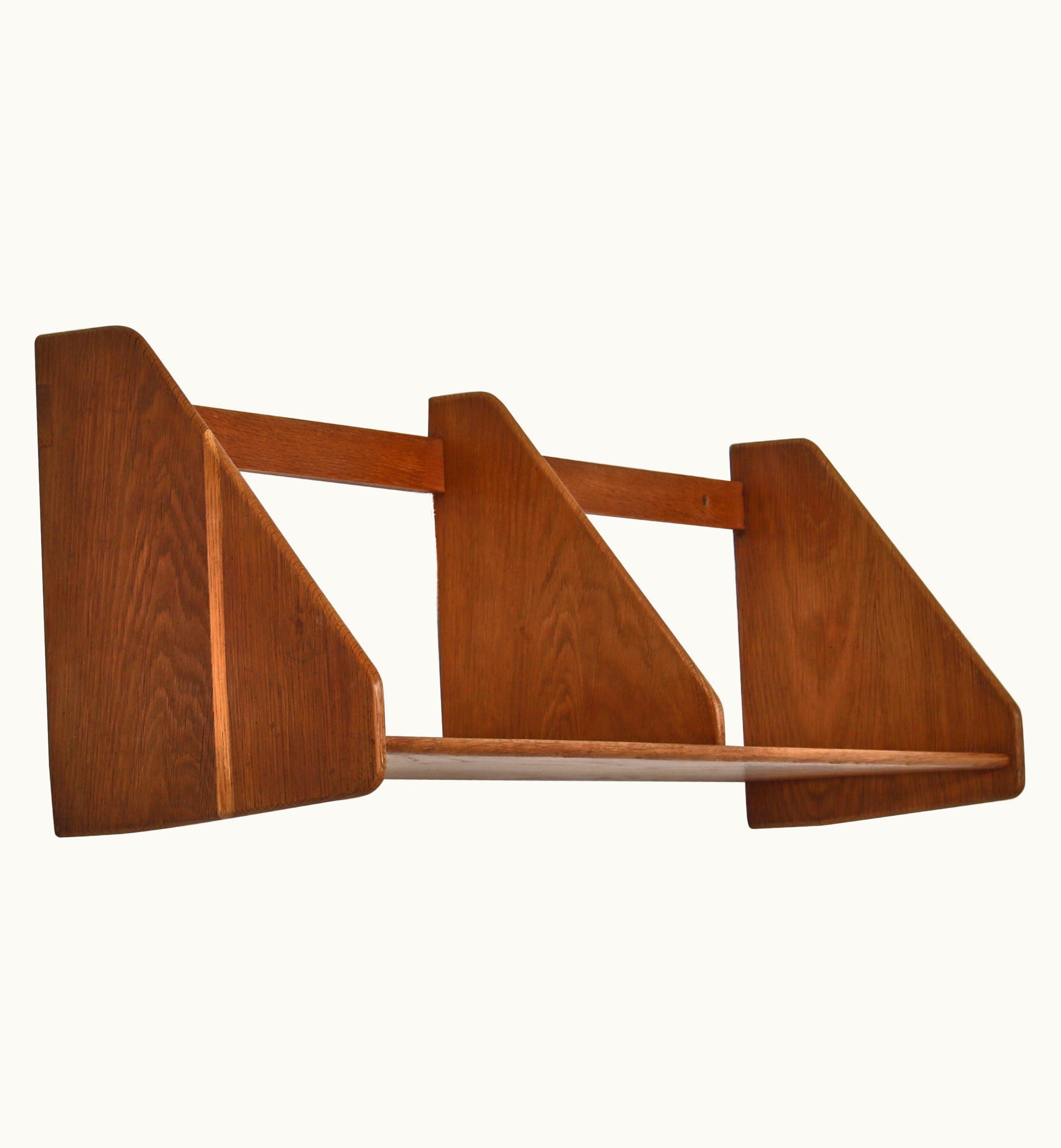 Hans J. Wegner Hans J. Wegner Large Wall Shelf In Patinated Oak Made At Ry Mobler Denmark 1950s