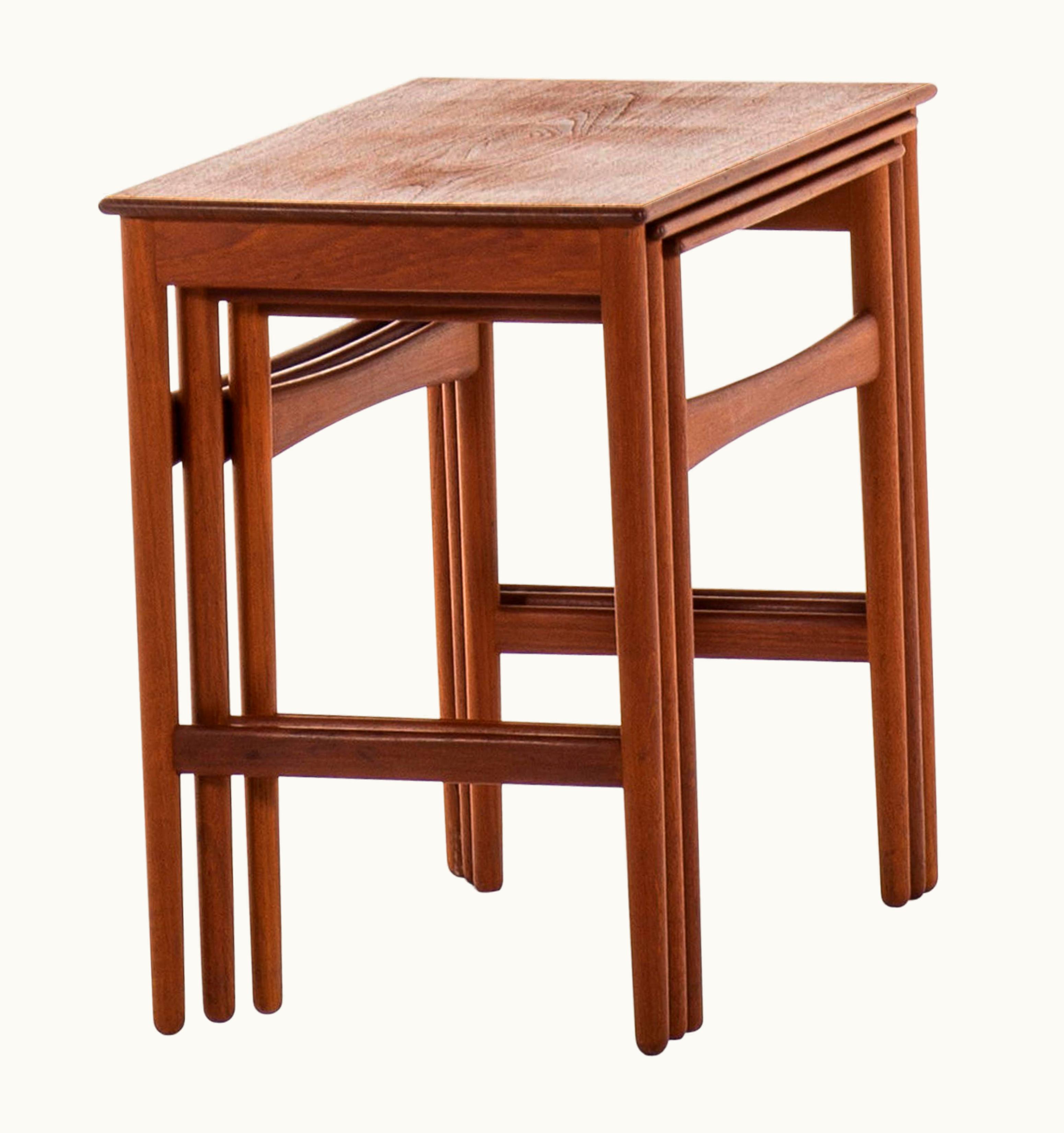 Hans J. Wegner Hans J. Wegner Nesting Tables In Teak By Andreas Tuck In Denmark