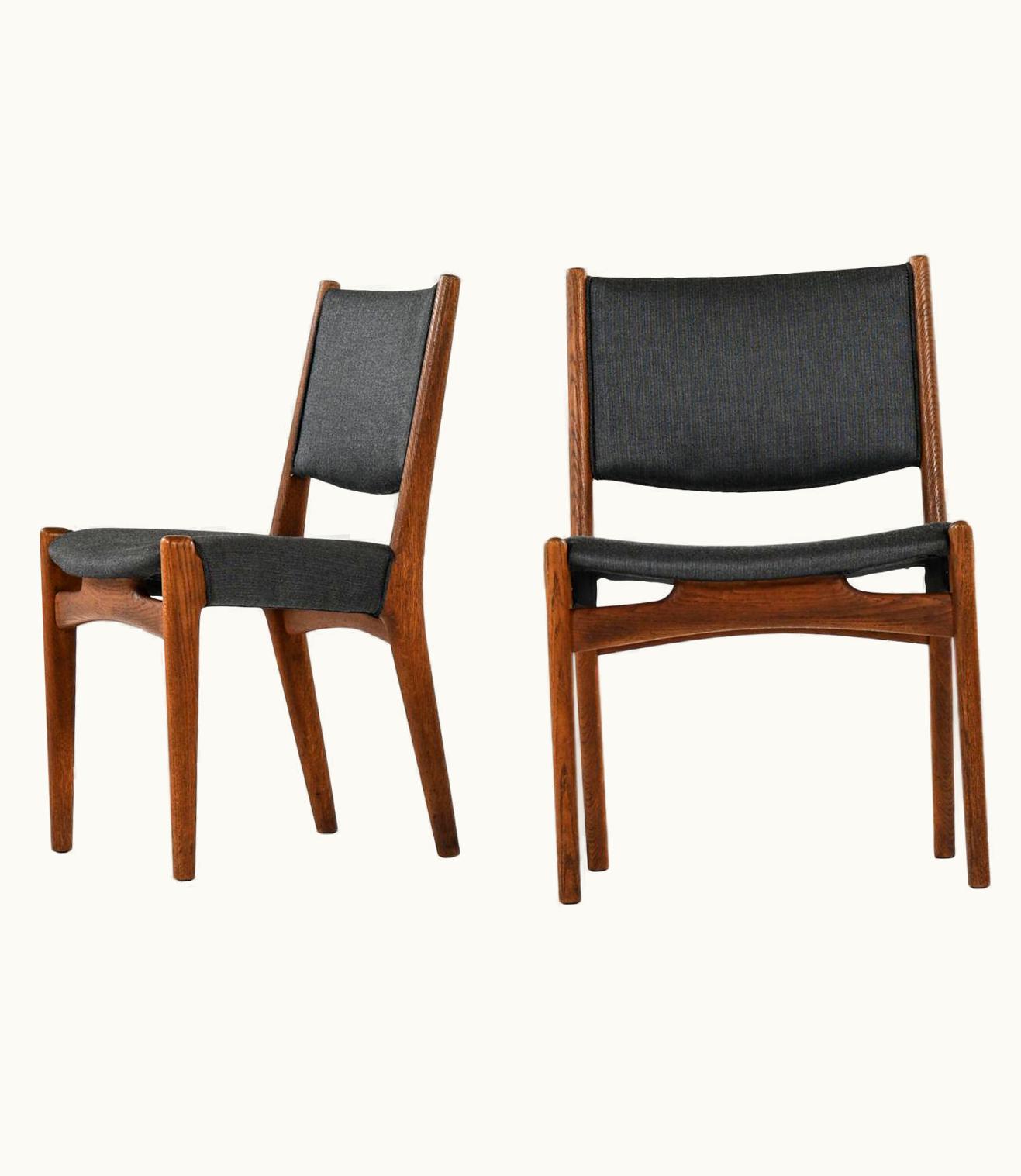 Hans J. Wegner Hans J. Wegner Dining Chairs By Cabinetmaker Johannes Hansen In Denmark