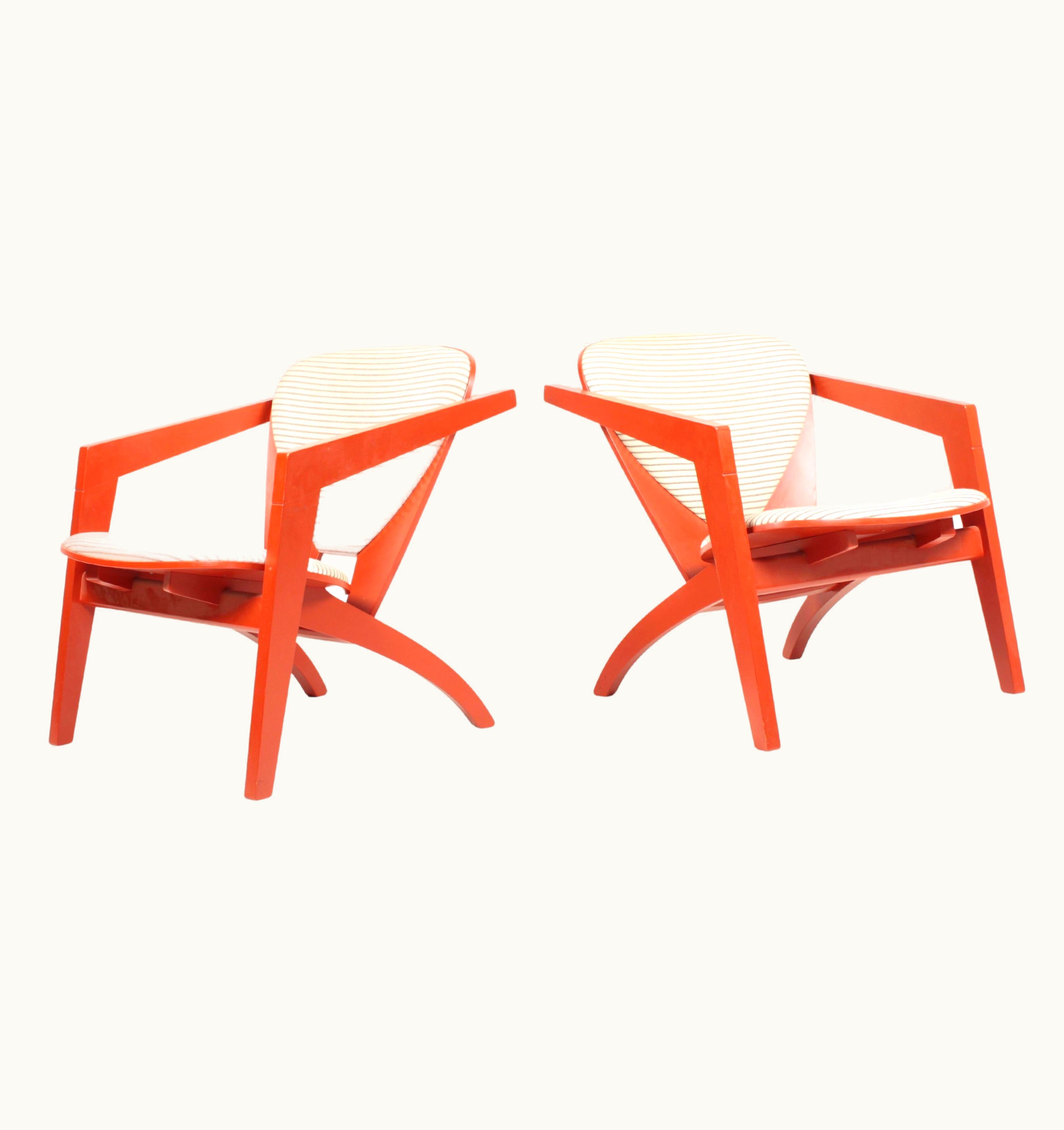 Hans J. Wegner Hans J. Wegner Pair Of Lounge Chairs Model Ge460 By Hans Wegner, 1970s