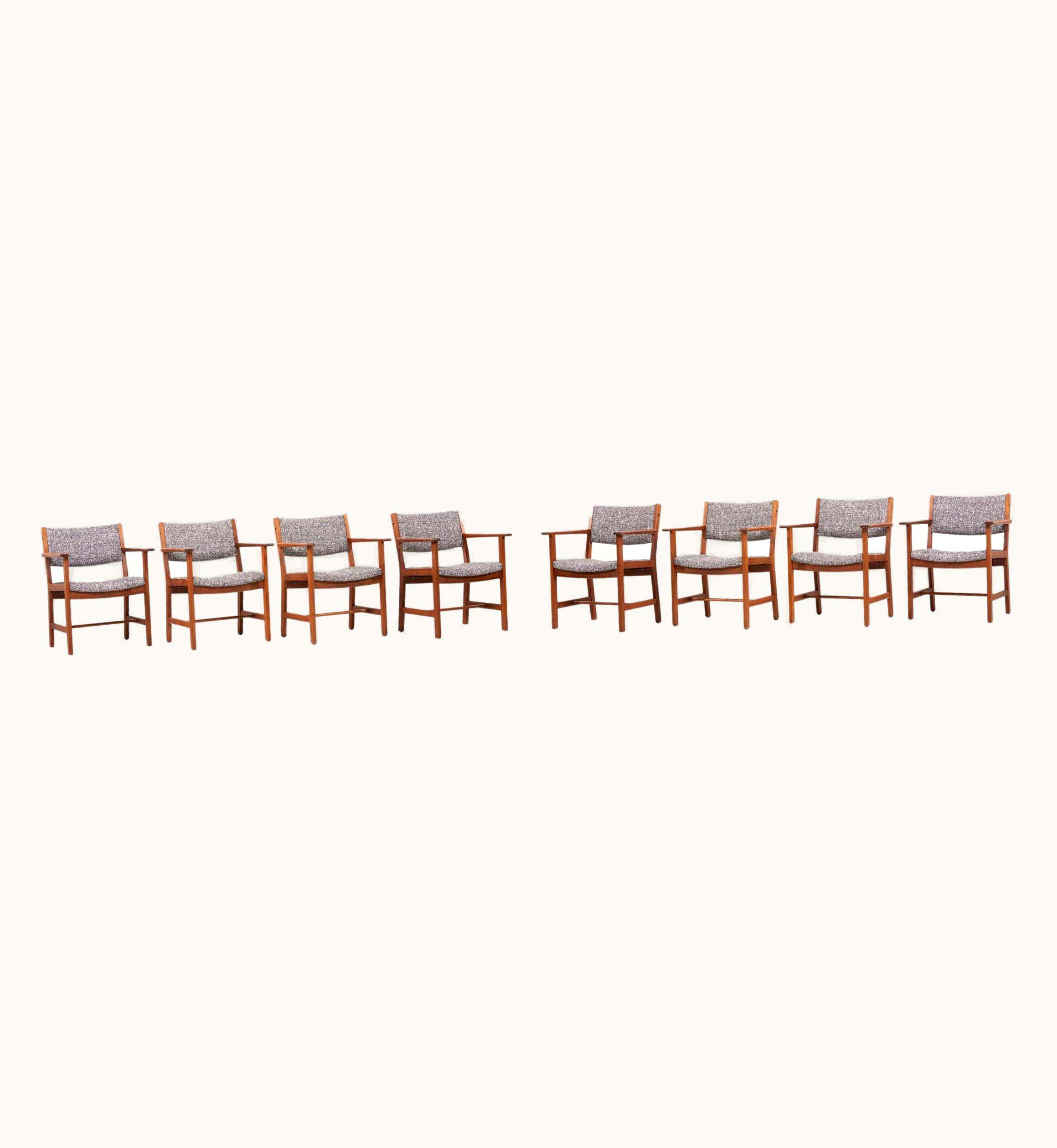 Hans J. Wegner Hans J. Wegner Set Of 8 Hans Wegner GE Dining Chairs For GETAMA, Denmark, 1950s