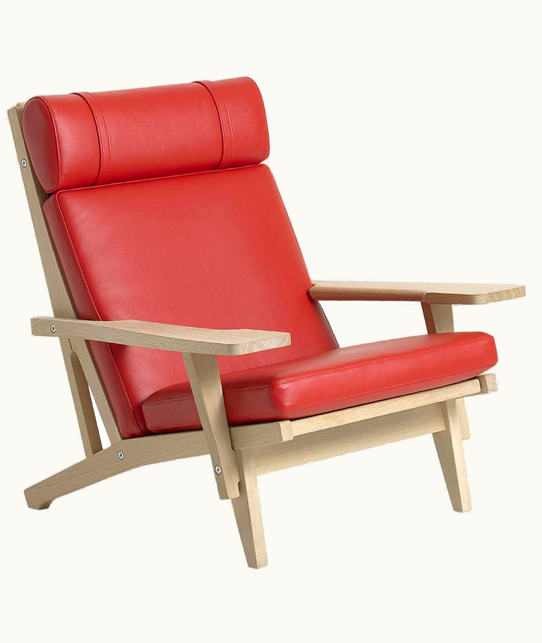 Hans J. Wegner Hans J. Wegner GE-375 Lounge Chair With Arms, Lacquered Oak