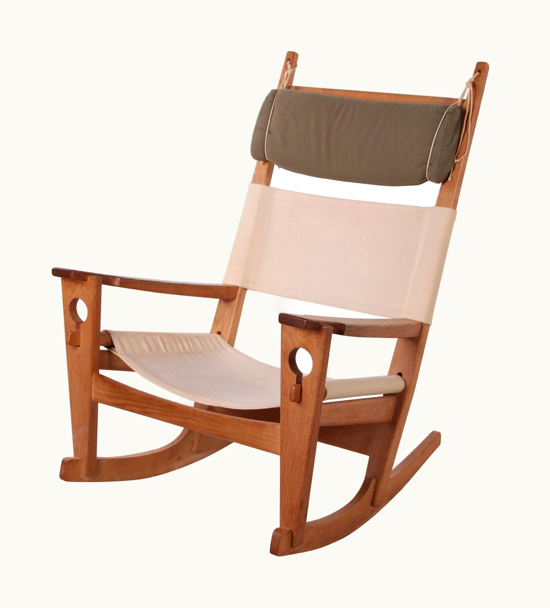 Hans J. Wegner Hans J. Wegner Rocking Chair By H. Wegner For GETAMA Model Ge-673 Oak