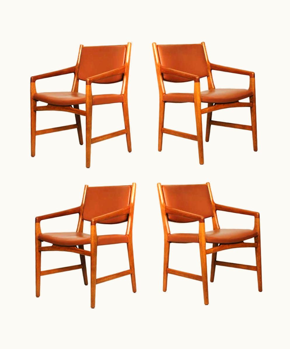 Hans J. Wegner Hans J. Wegner Rare Set Of Hans J. Wegner Armchairs From Magasin Du Nord